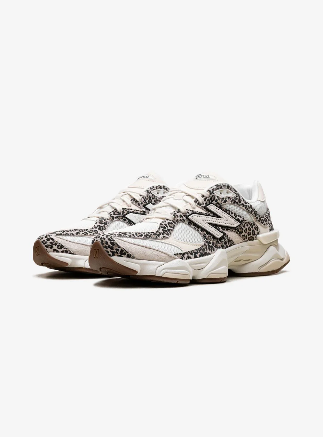 New Balance 9060 ASOS Exclusive Beige Brown Leopard Print - Image 2