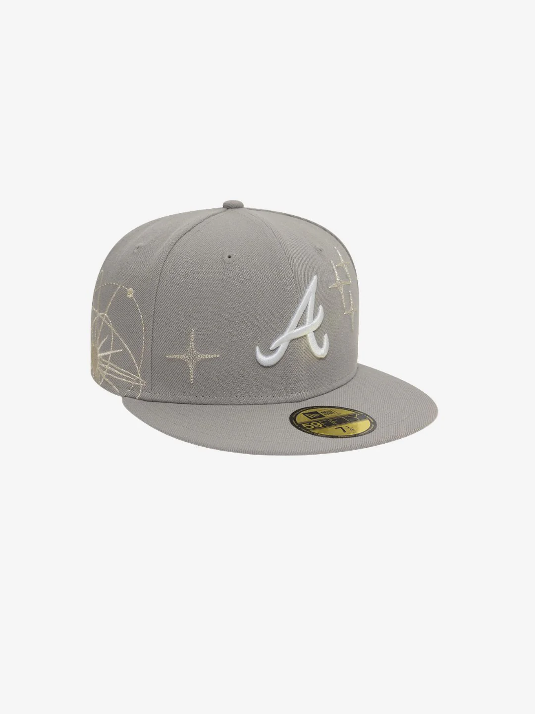New Era Atlanta Braves MLB Zodiac Grey 59FIFTY Fitted Cap - Image 3
