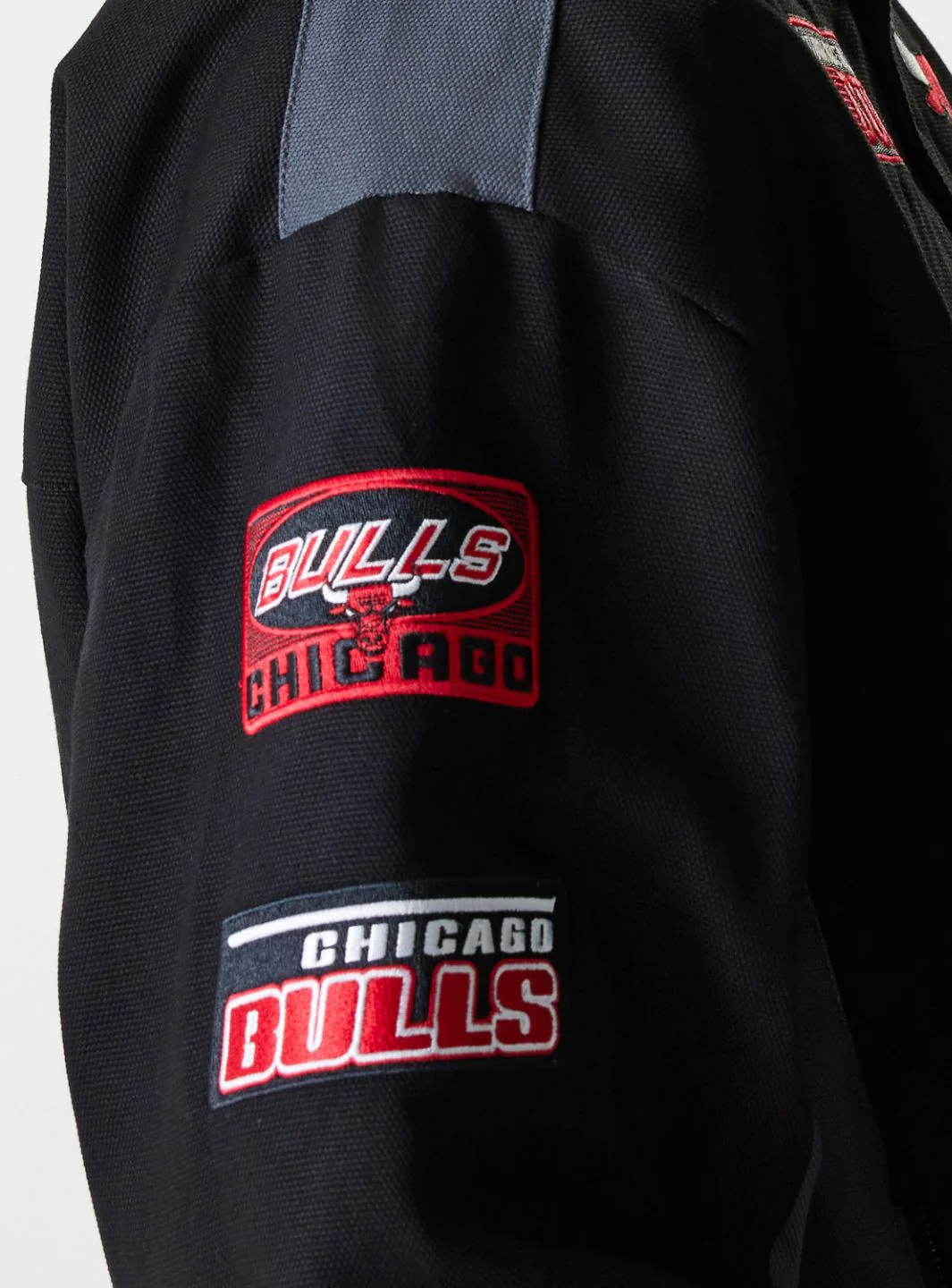 New Era Chicago Bulls NBA Black Motorsports Jacket - Image 6