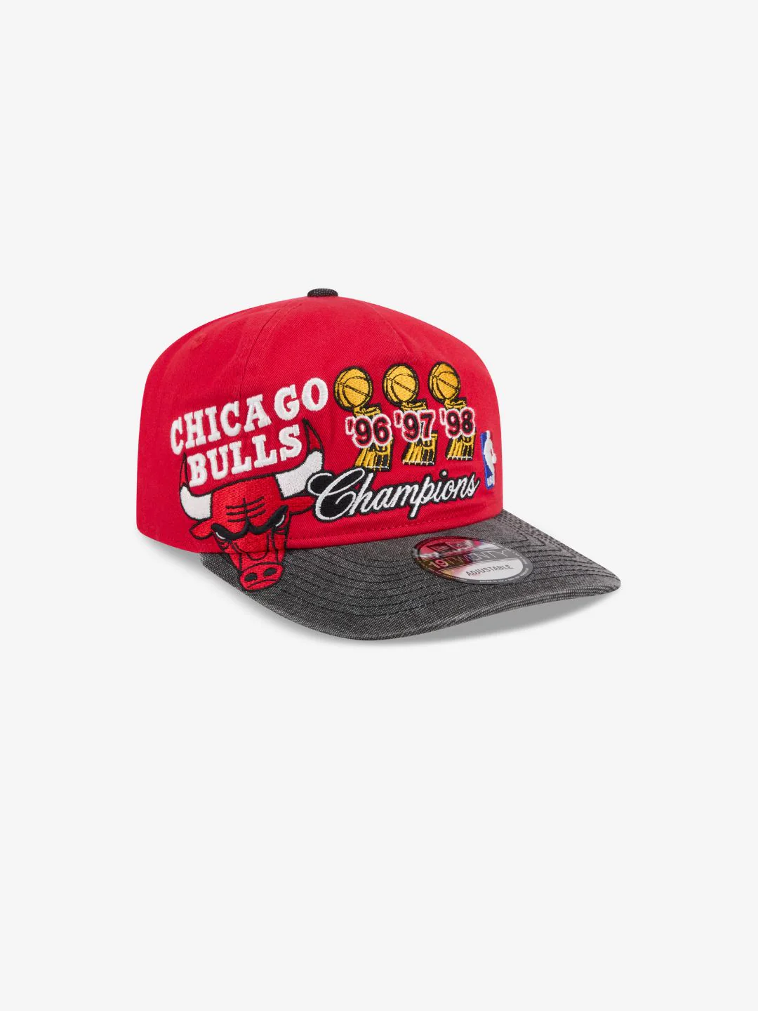 New Era Chicago Bulls NBA Champions Red 9TWENTY Adjustable Cap - Image 3