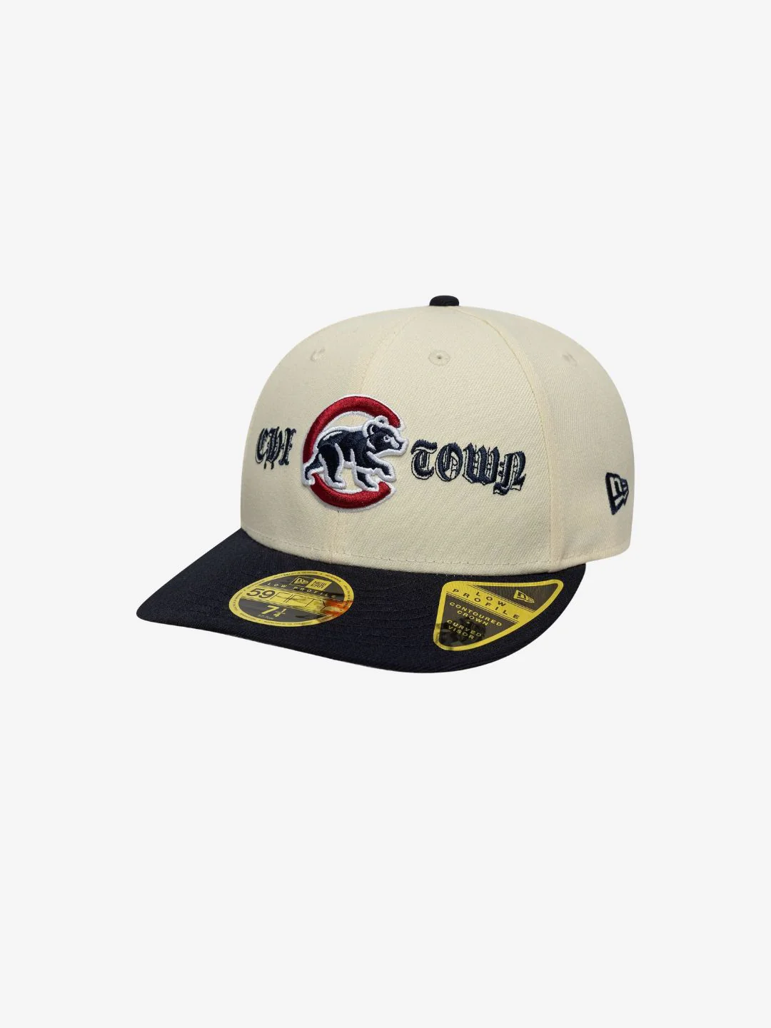 New Era Chicago Cubs MLB Cooperstown Cream Low Profile 59FIFTY Fitted Cap