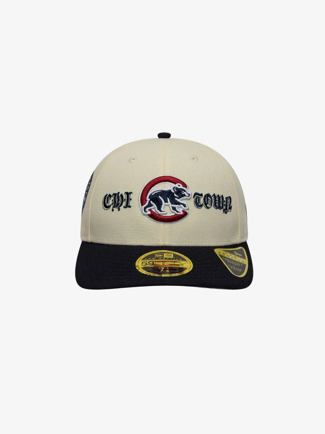 New Era Chicago Cubs MLB Cooperstown Cream Low Profile 59FIFTY Fitted Cap - Image 2