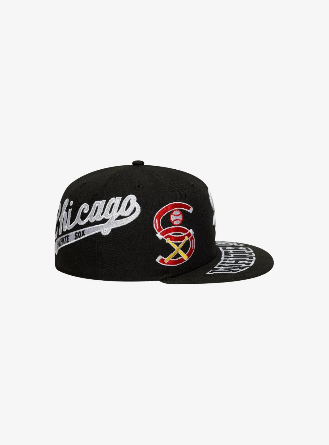 New Era Chicago White Sox MLB 59FIFTY Fitted Cap All Over Black - Image 5