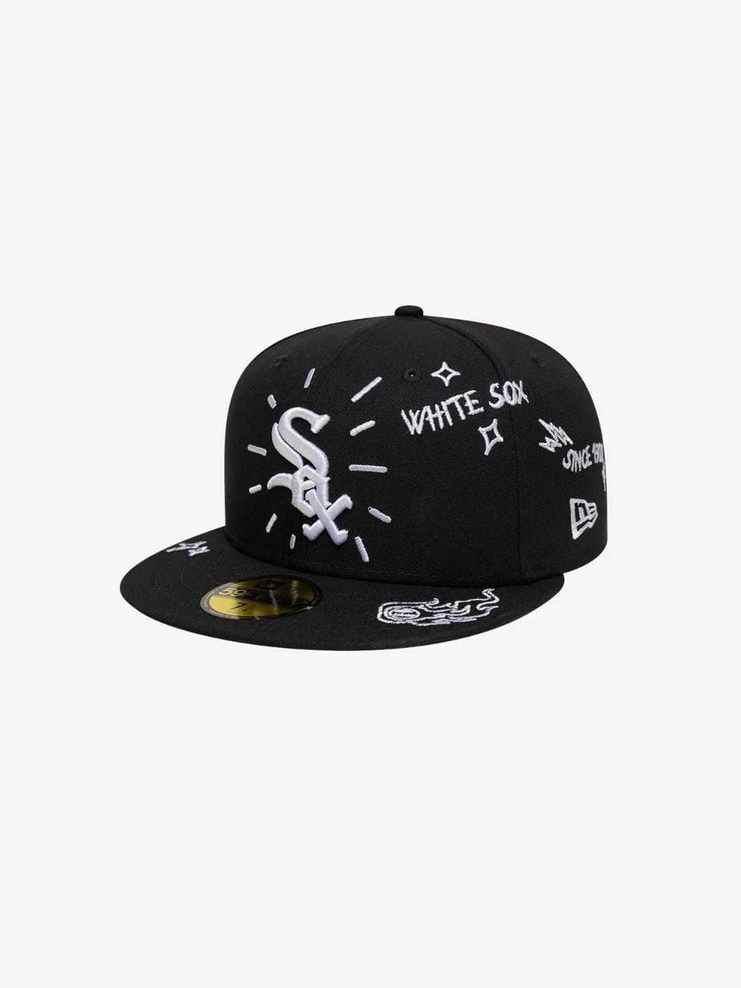 New Era Chicago White Sox Scribble MLB 59FIFTY Black Fitted Cap