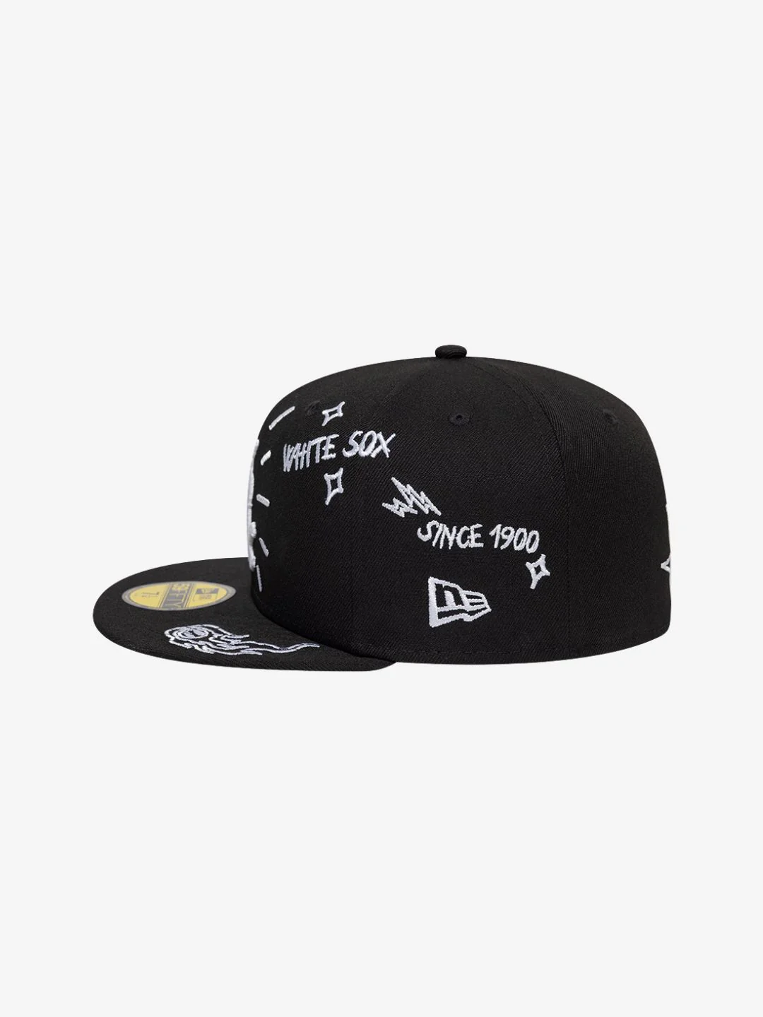New Era Chicago White Sox Scribble MLB 59FIFTY Black Fitted Cap - Image 4