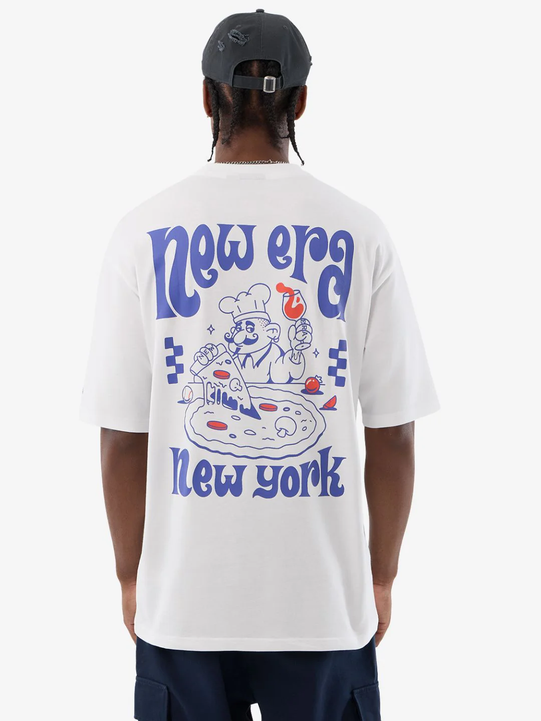 New Era Fun Graphic Oversized T-Shirt White - Image 2