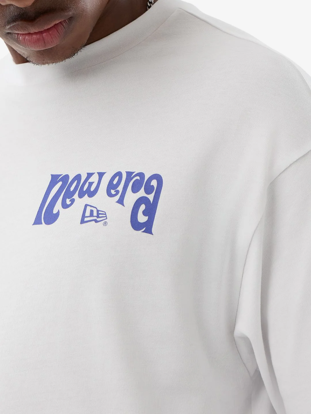 New Era Fun Graphic Oversized T-Shirt White - Image 3