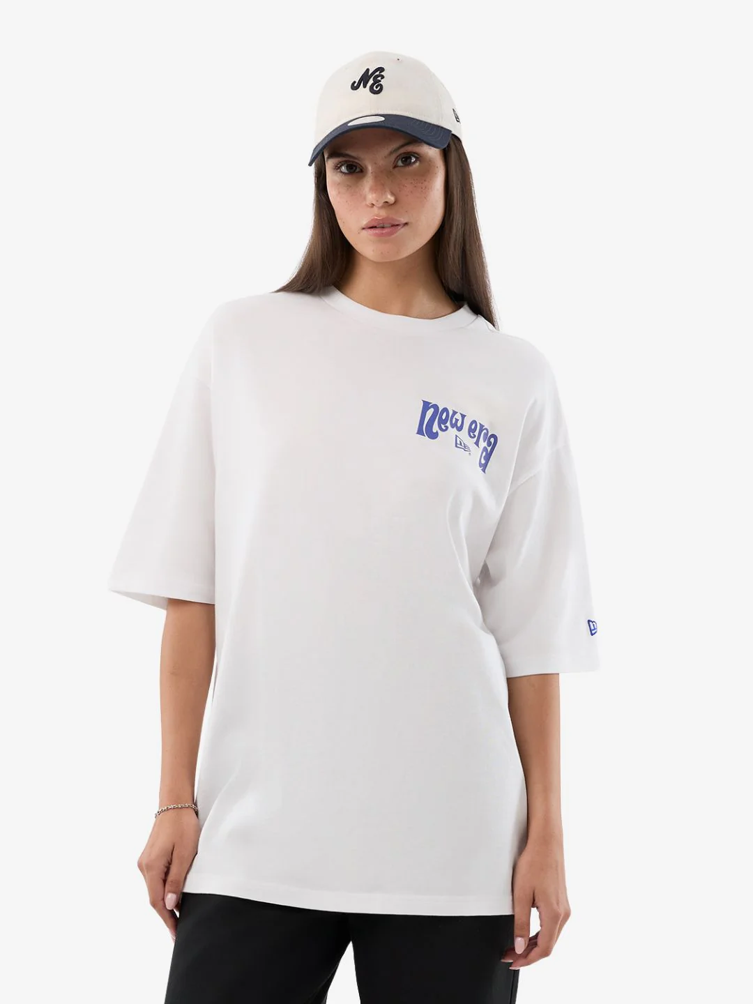 New Era Fun Graphic Oversized T-Shirt White - Image 7