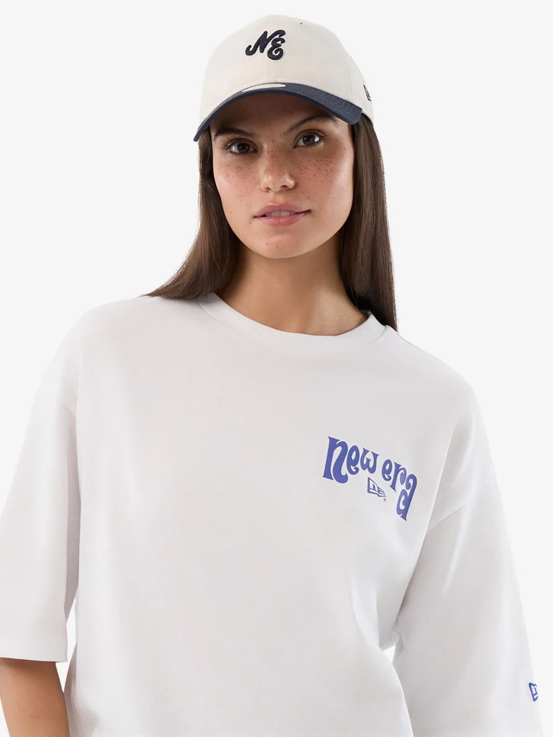 New Era Fun Graphic Oversized T-Shirt White - Image 8