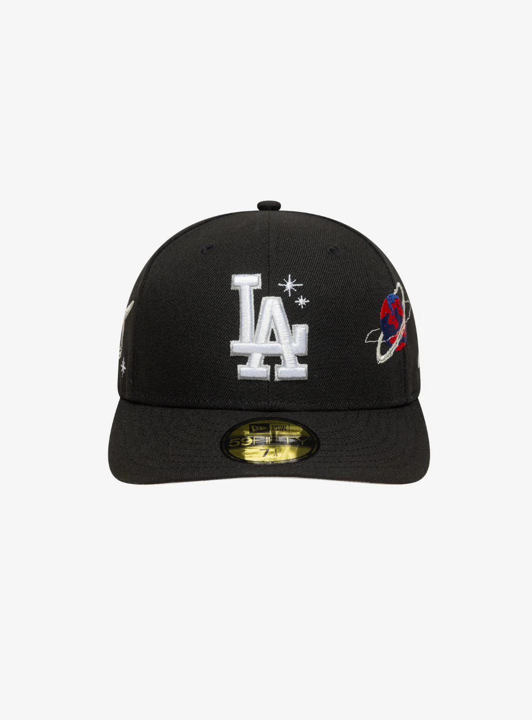 New Era LA Dodgers MLB Planet Icon Black 59FIFTY Fitted Cap - Image 2