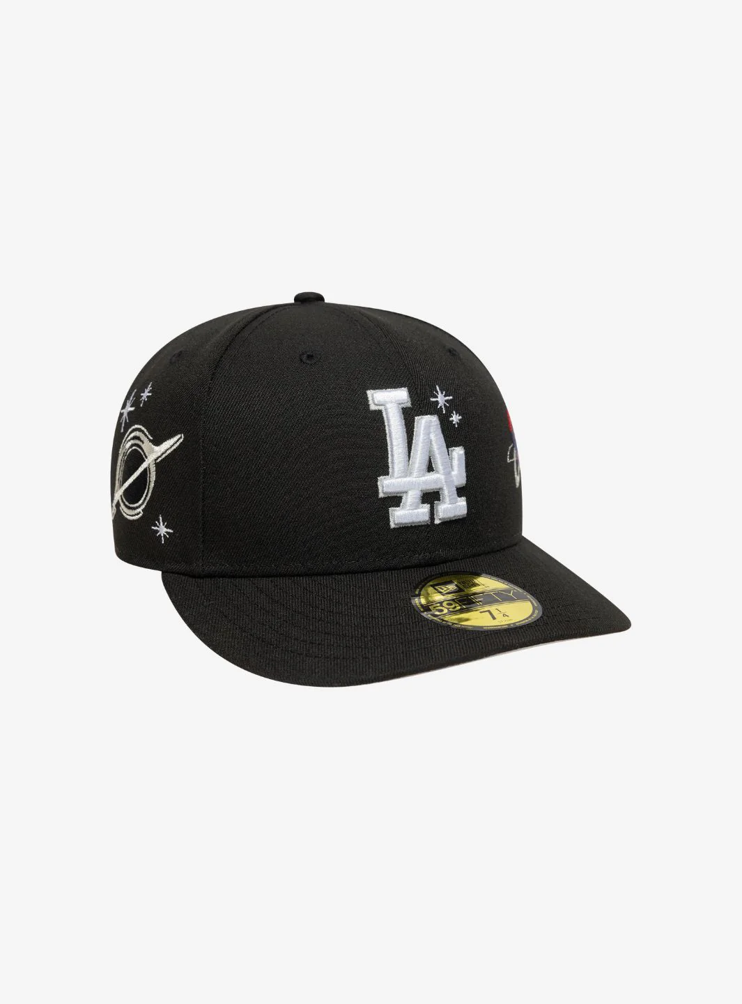 New Era LA Dodgers MLB Planet Icon Black 59FIFTY Fitted Cap - Image 3