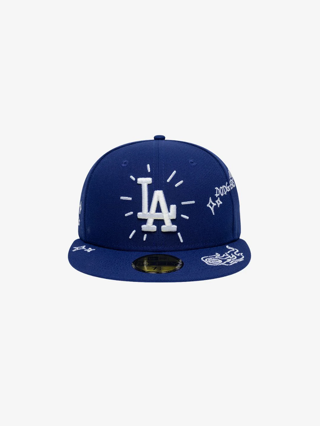 New Era Los Angeles Dodgers Scribble MLB 59FIFTY Blue Fitted Cap - Image 2