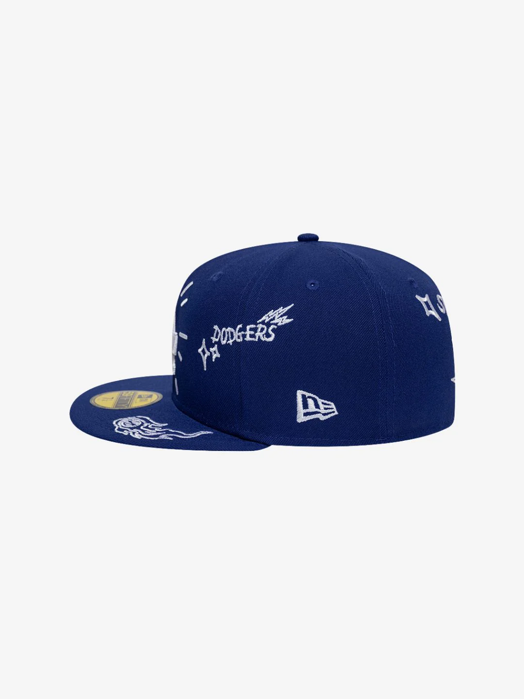 New Era Los Angeles Dodgers Scribble MLB 59FIFTY Blue Fitted Cap - Image 4