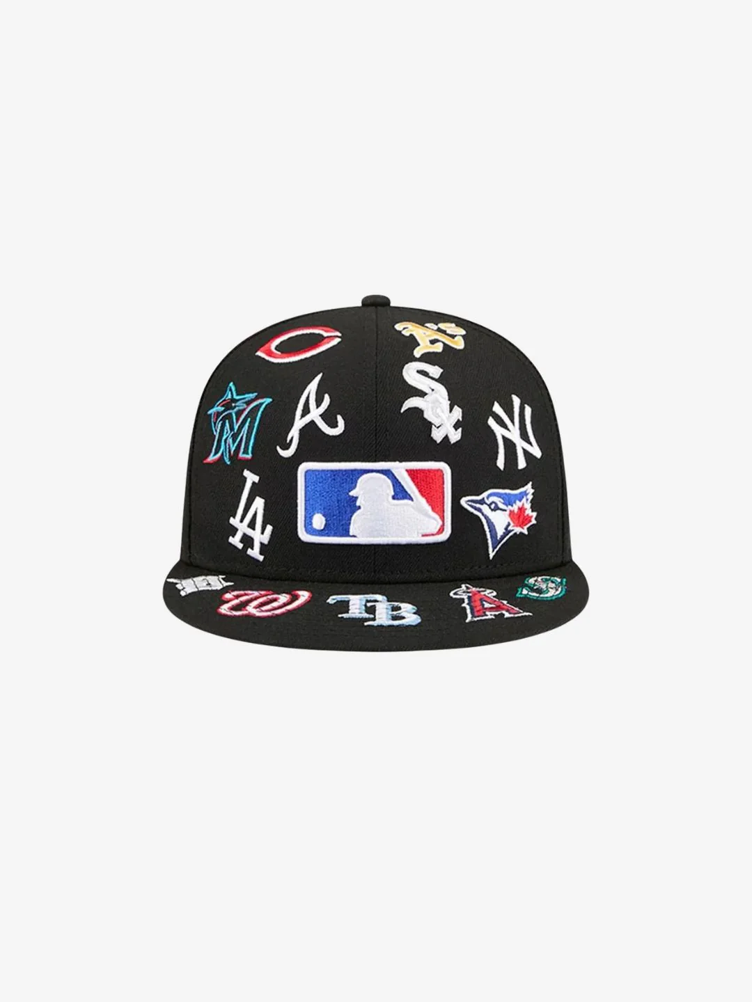 New Era MLB All Over Black 59FIFTY Fitted Cap - Image 2