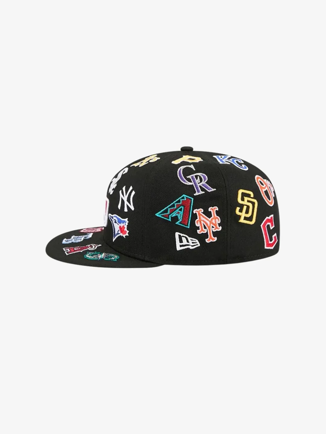 New Era MLB All Over Black 59FIFTY Fitted Cap - Image 4