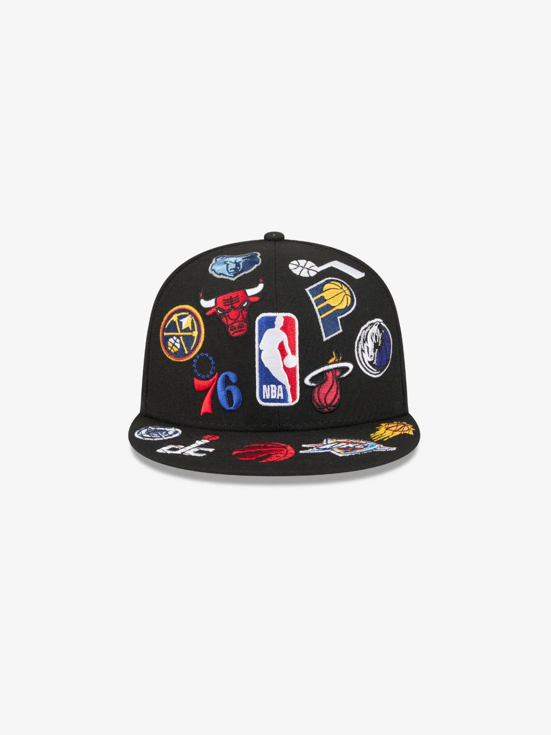 New Era NBA All Over Black 59FIFTY Fitted Cap - Image 2