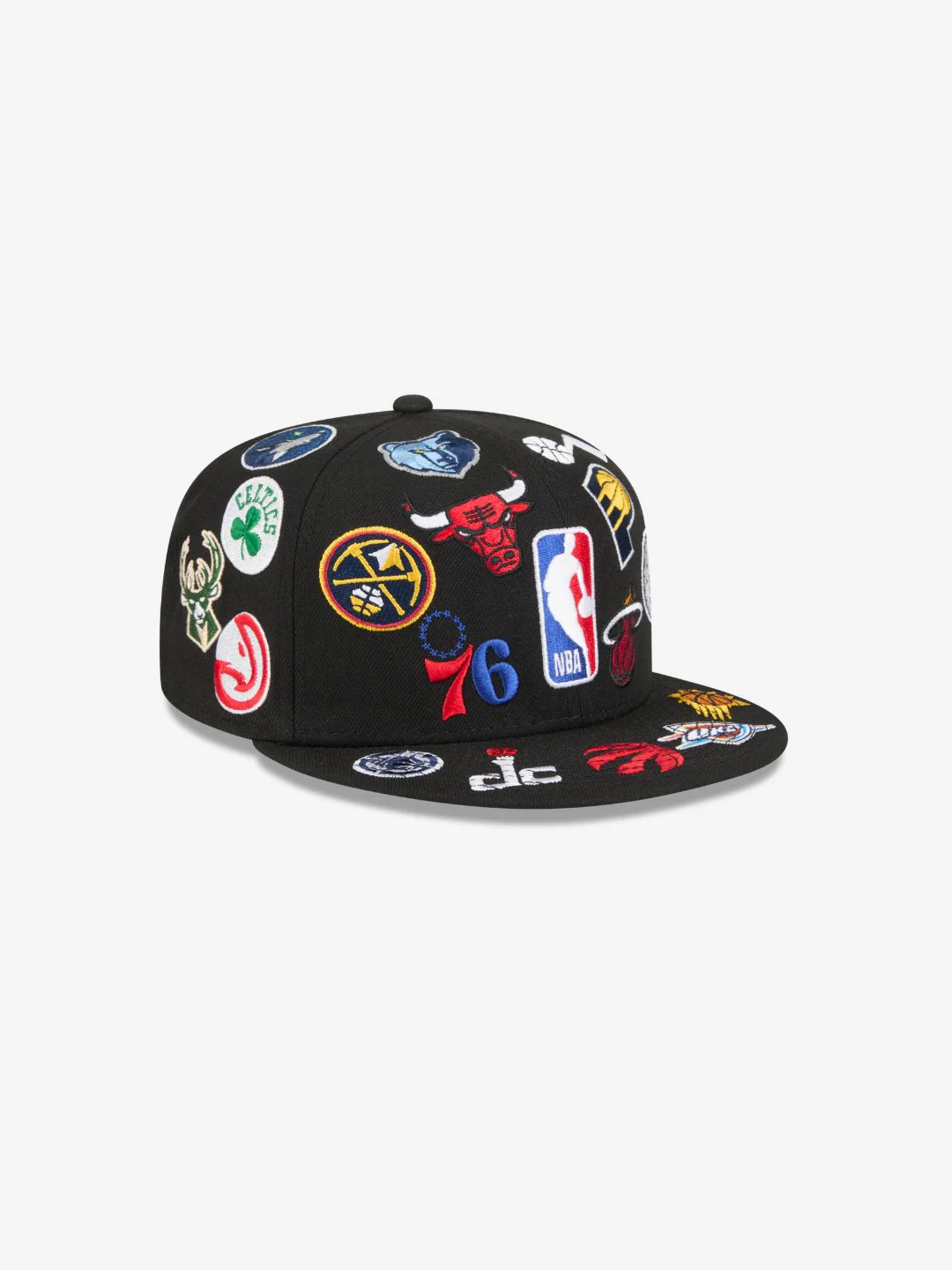 New Era NBA All Over Black 59FIFTY Fitted Cap - Image 3