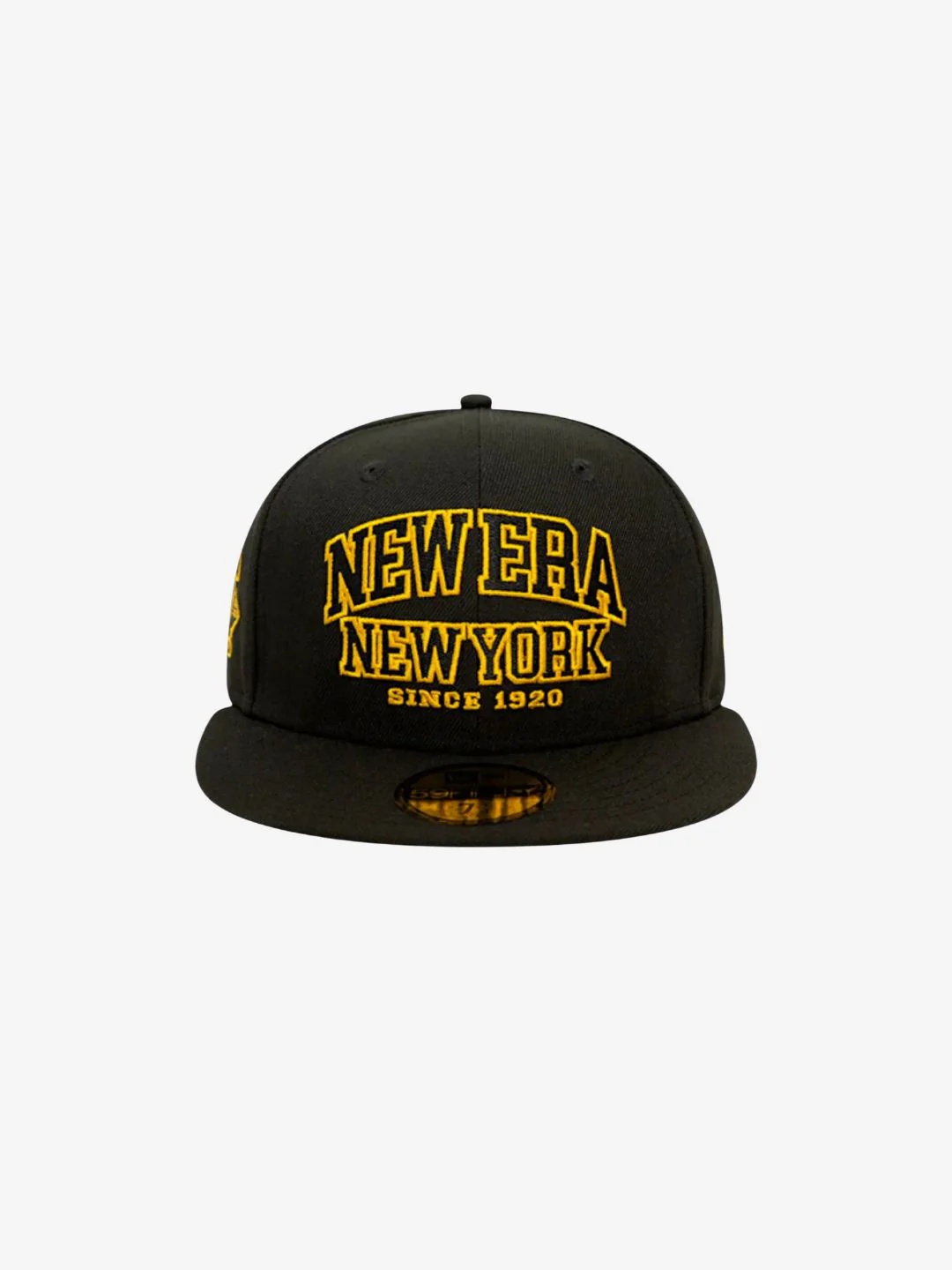 New Era New York Wordmark 100th Anniversary Black/Gold 59FIFTY Fitted Cap - Image 2
