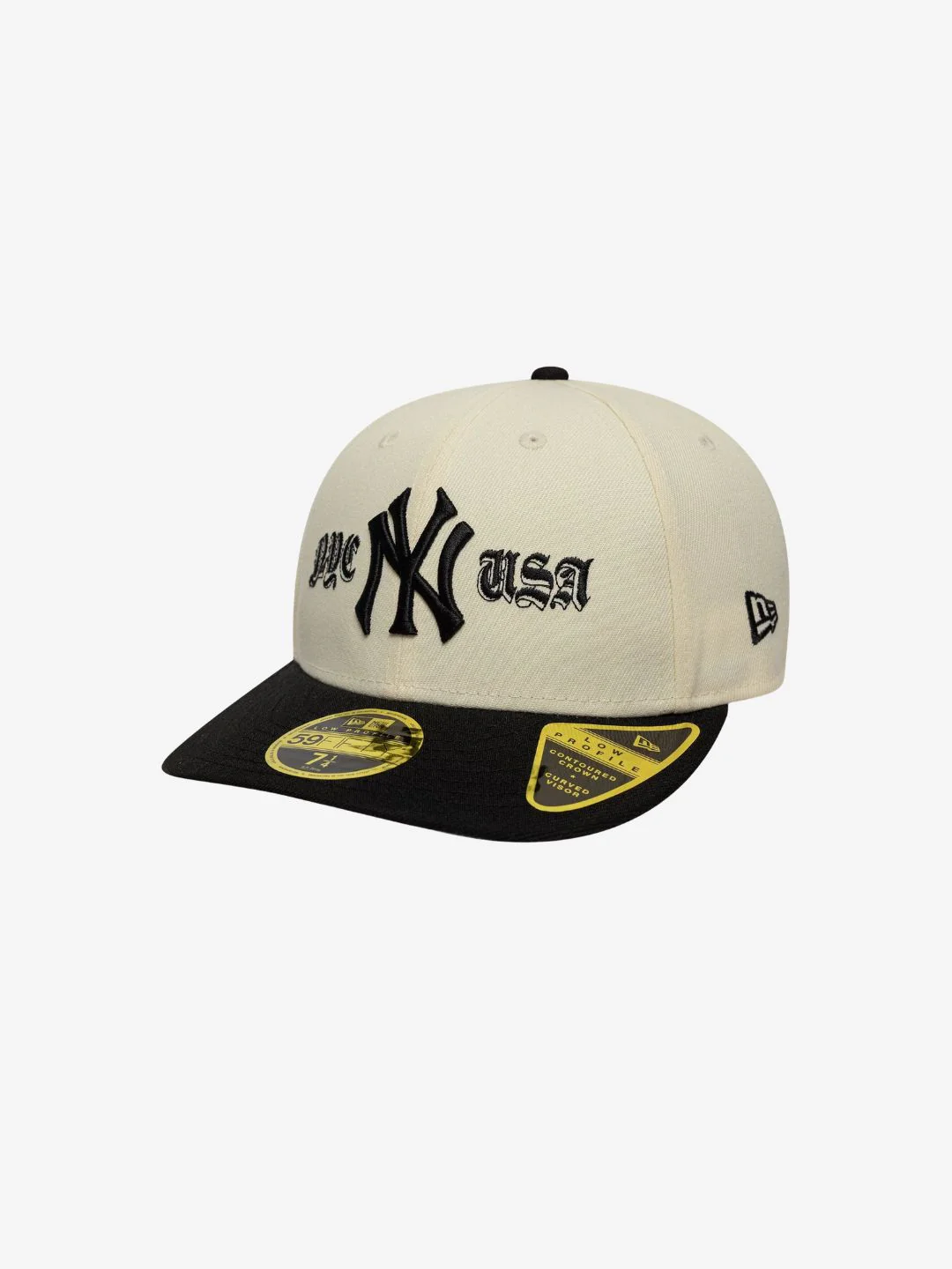 New Era New York Yankees MLB Cooperstown Cream Low Profile 59FIFTY Fitted Cap