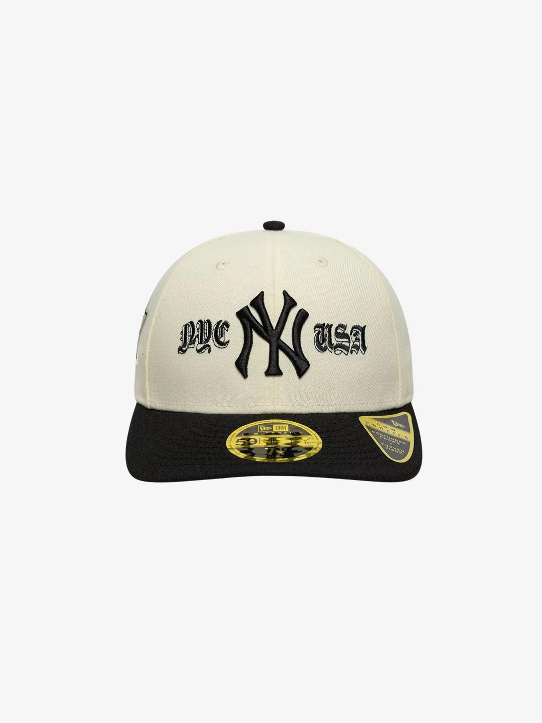 New Era New York Yankees MLB Cooperstown Cream Low Profile 59FIFTY Fitted Cap - Image 2