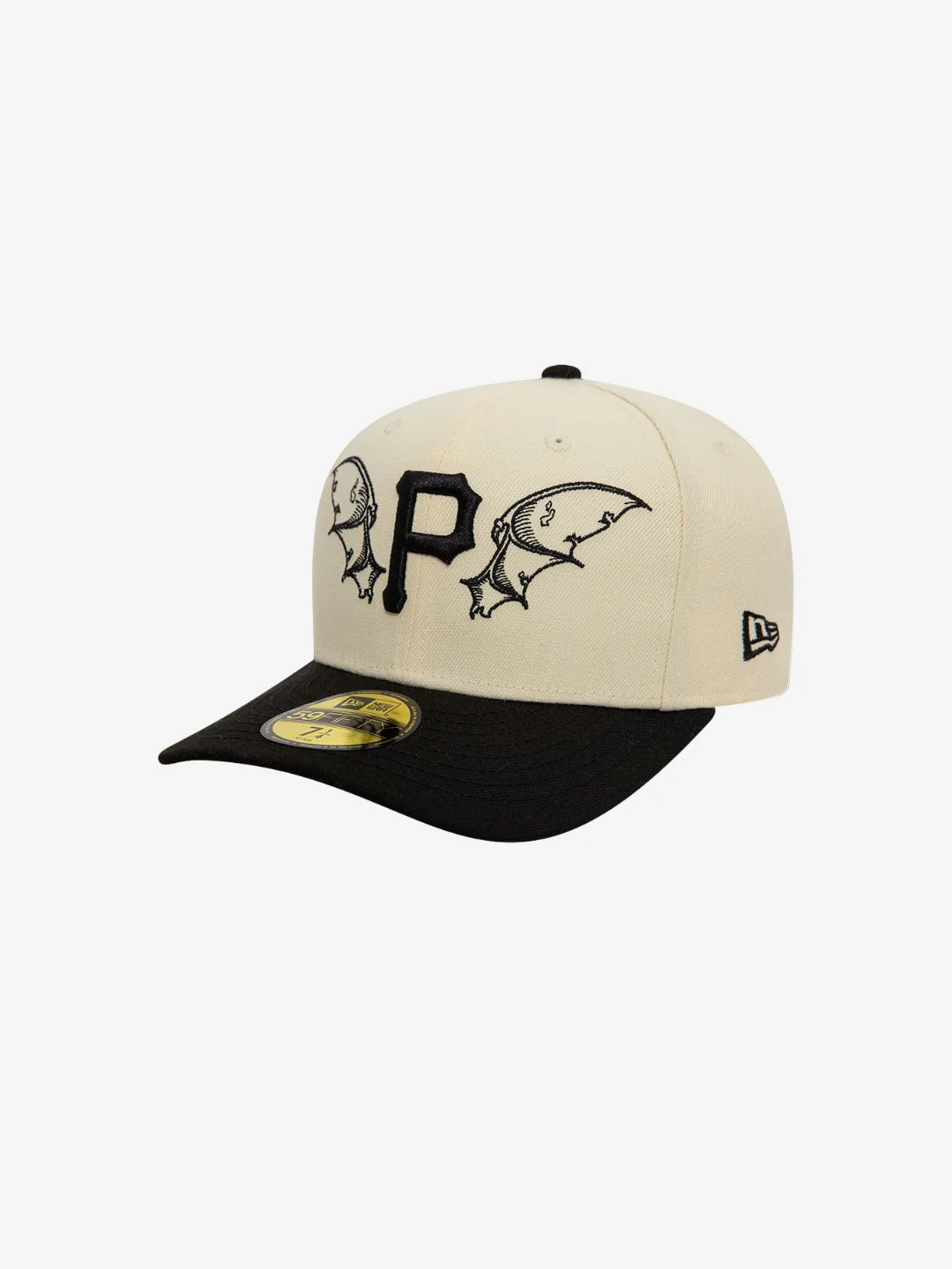 New Era Pittsburgh Pirates MLB Team Wings Light Beige 59FIFTY Fitted Cap