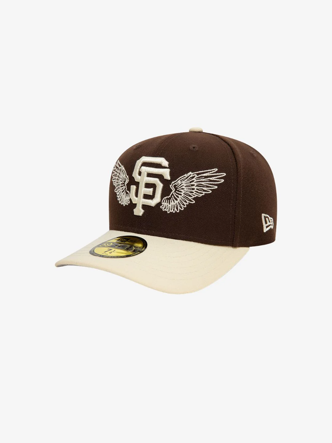 New Era San Francisco Giants MLB Team Wings Dark Brown 59FIFTY Fitted Cap