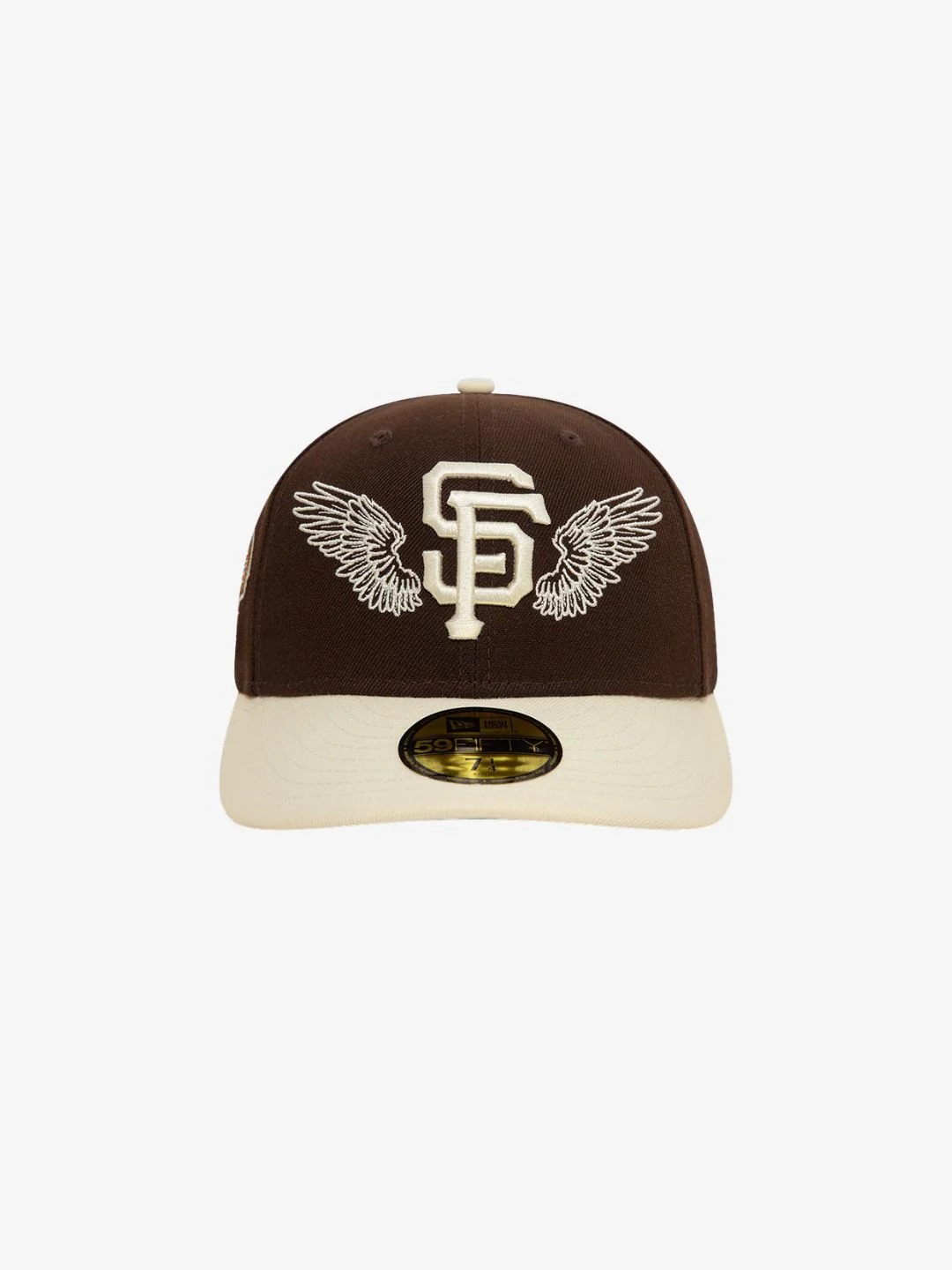New Era San Francisco Giants MLB Team Wings Dark Brown 59FIFTY Fitted Cap - Image 2