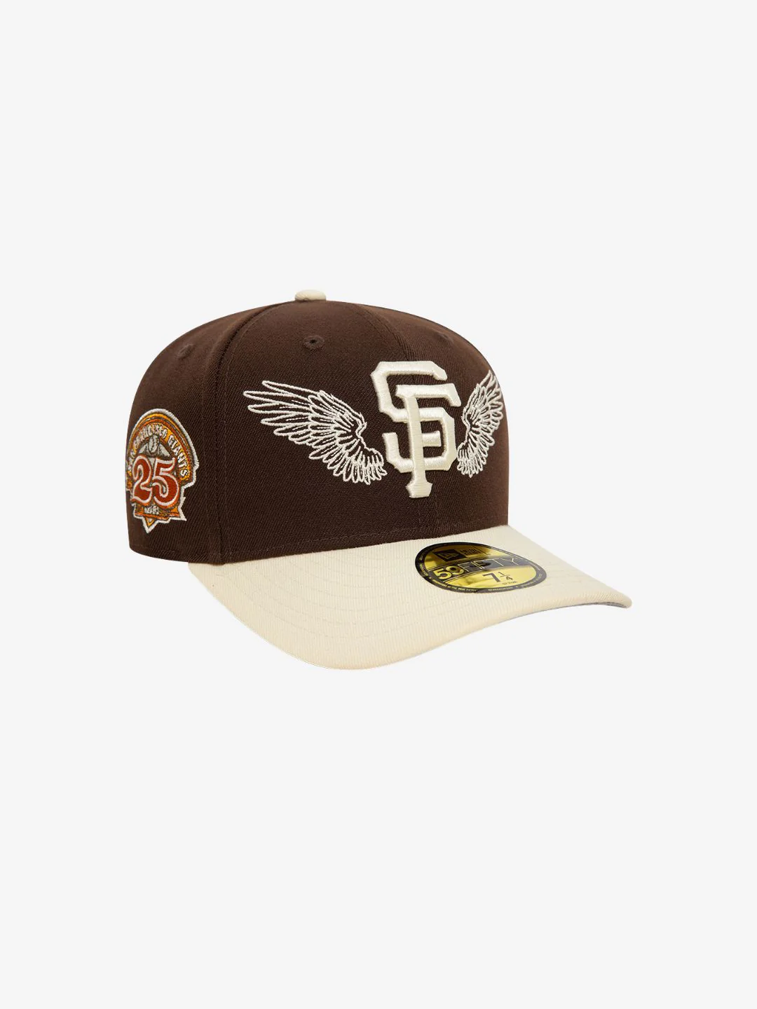 New Era San Francisco Giants MLB Team Wings Dark Brown 59FIFTY Fitted Cap - Image 3