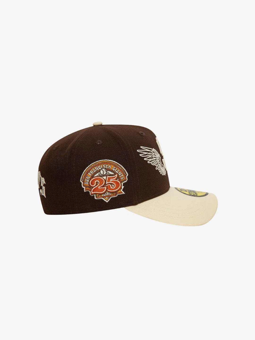 New Era San Francisco Giants MLB Team Wings Dark Brown 59FIFTY Fitted Cap - Image 5