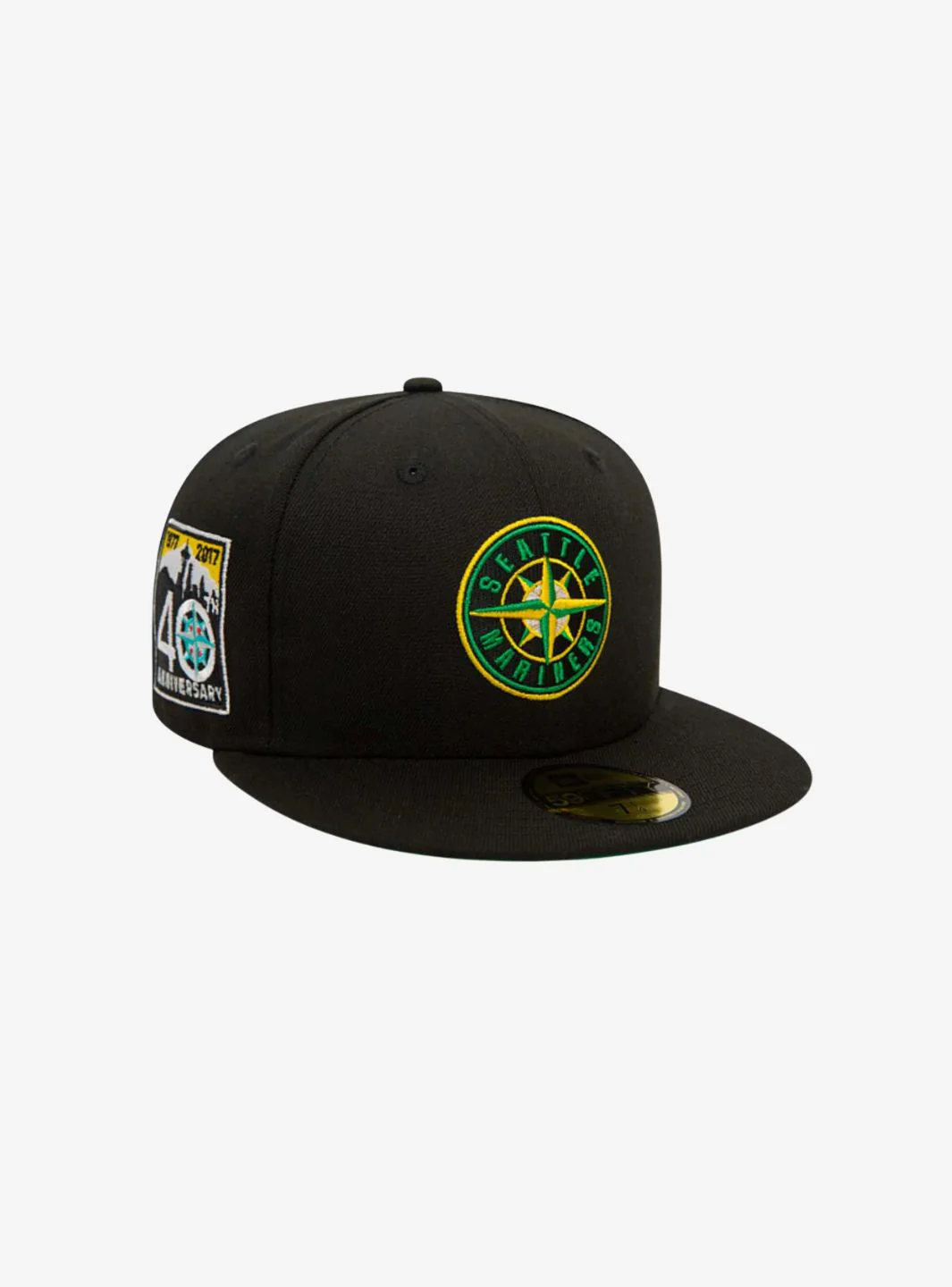 New Era Seattle Mariners MLB Cooperstown Alt 59FIFTY Black Fitted Cap - Image 3