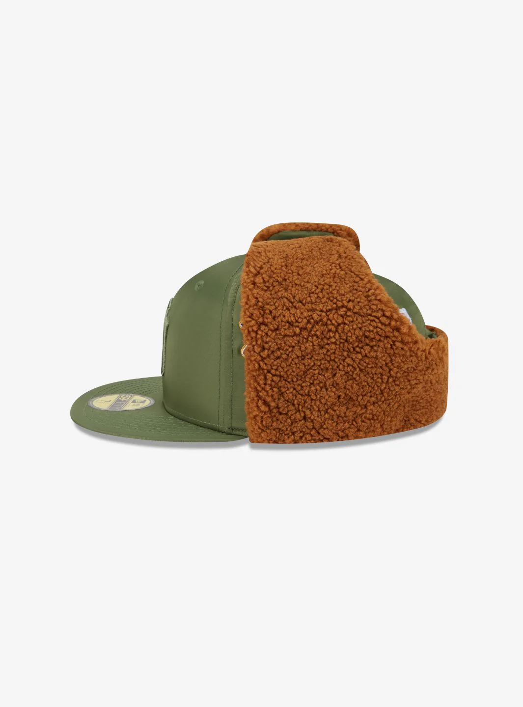 New Era x Alpha Industries 59FIFTY Olive Green Dog Ear Fitted Cap - Image 4