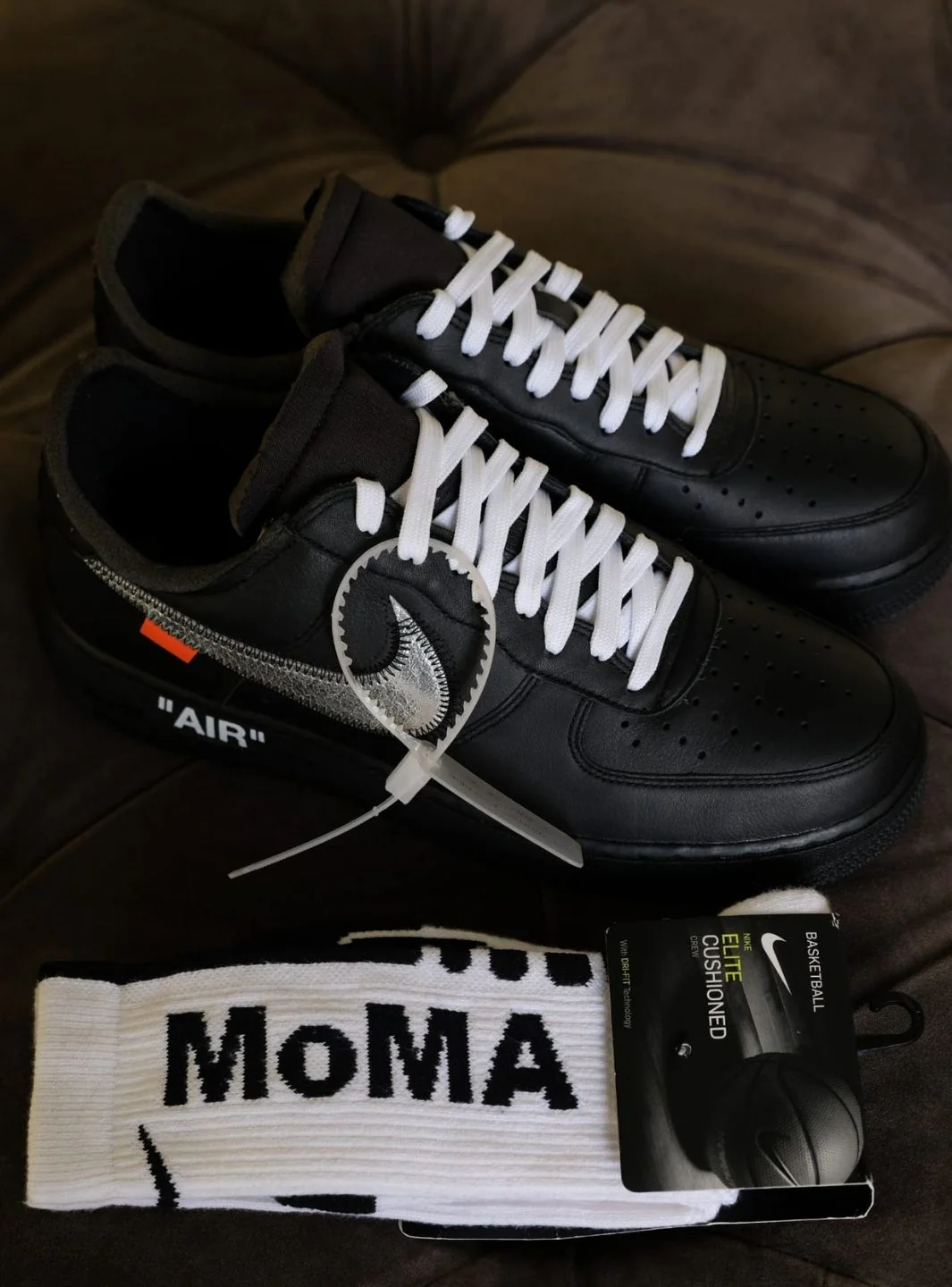 Nike Air Force 1 Low '07 Off-White MoMA (with Socks) - Image 8