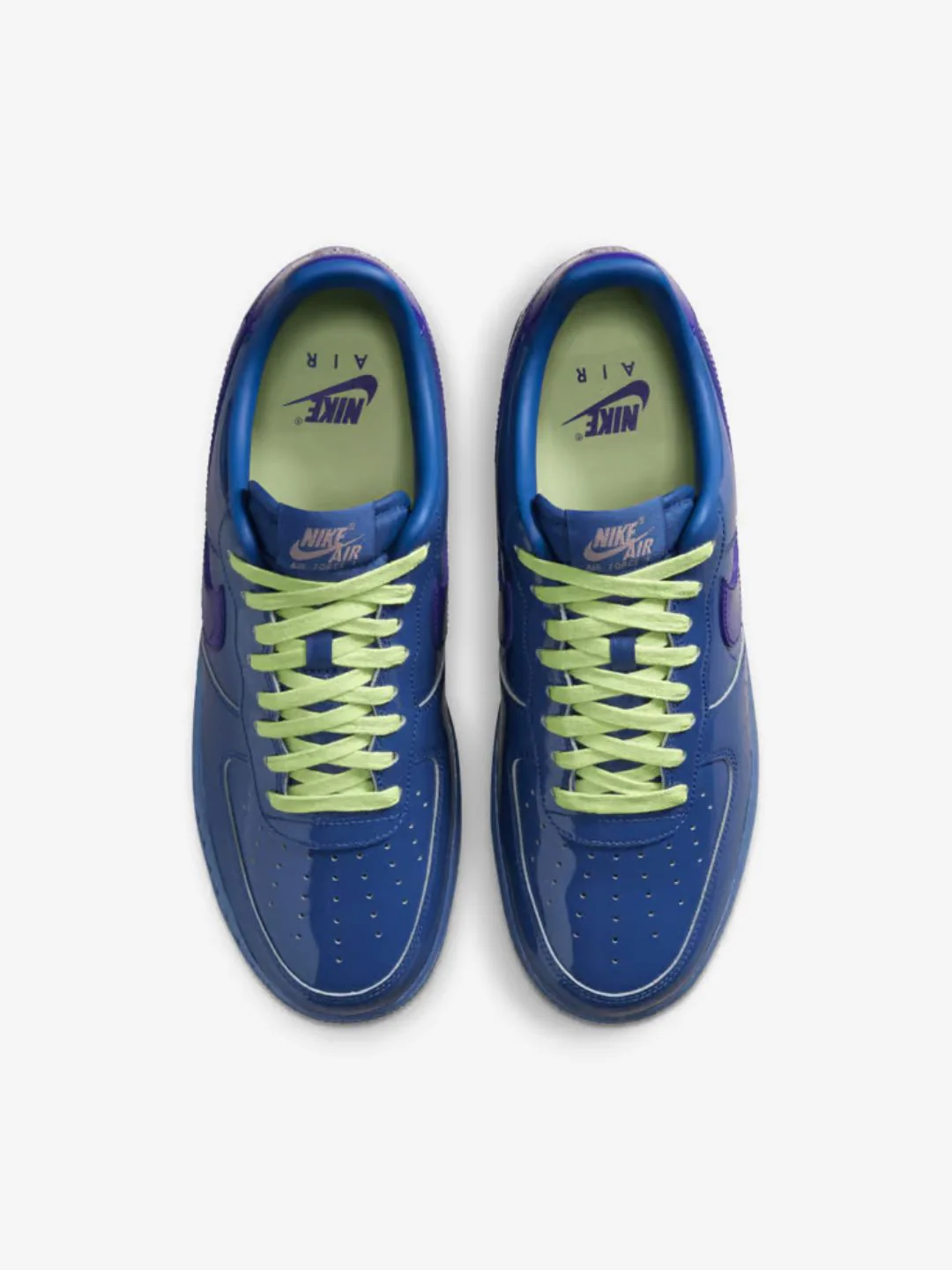 Nike Air Force 1 Low Patent Leather Mystic Navy Grape Ice - Image 4