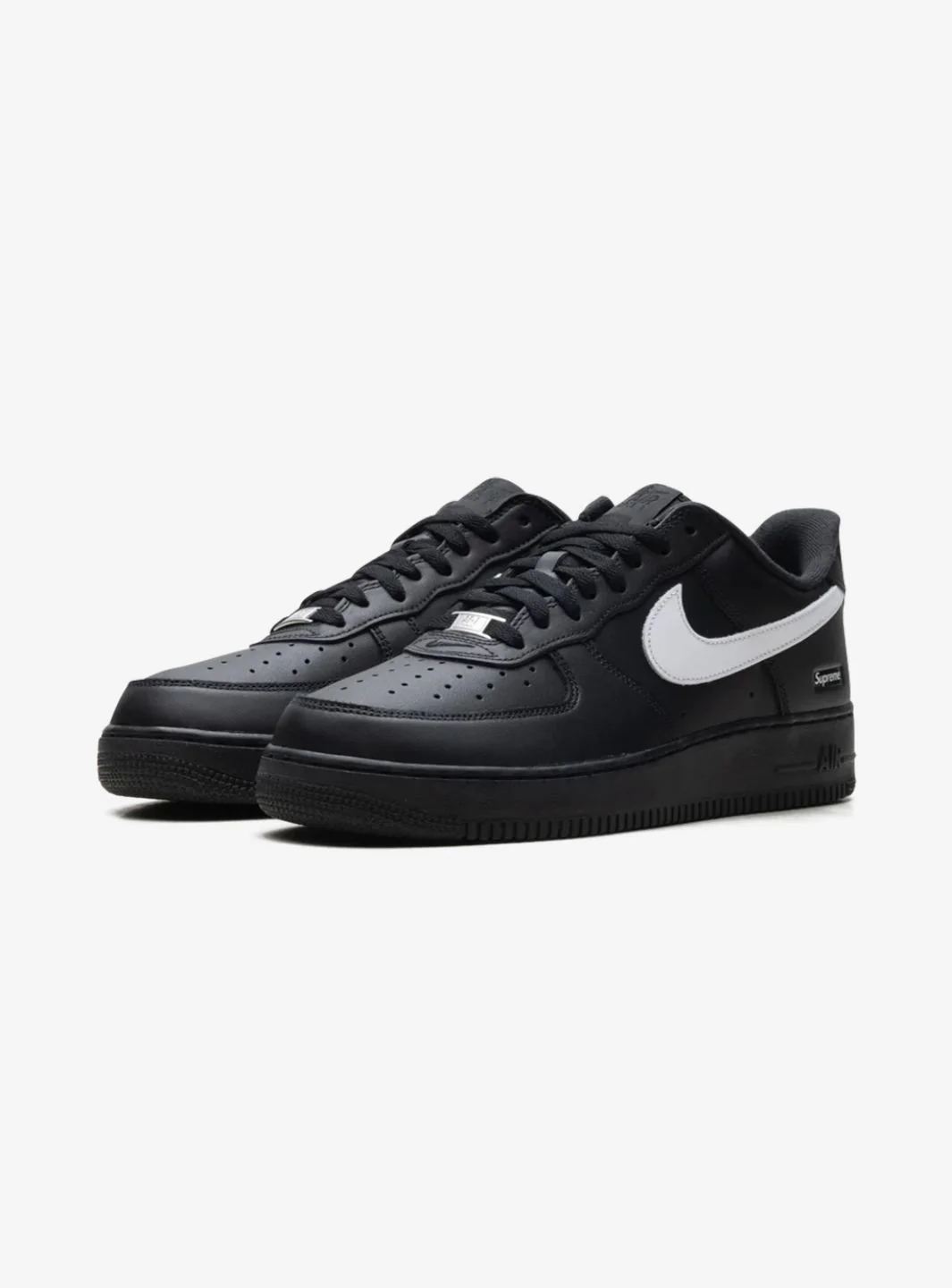 Nike Air Force 1 Low Supreme Black White - Image 2