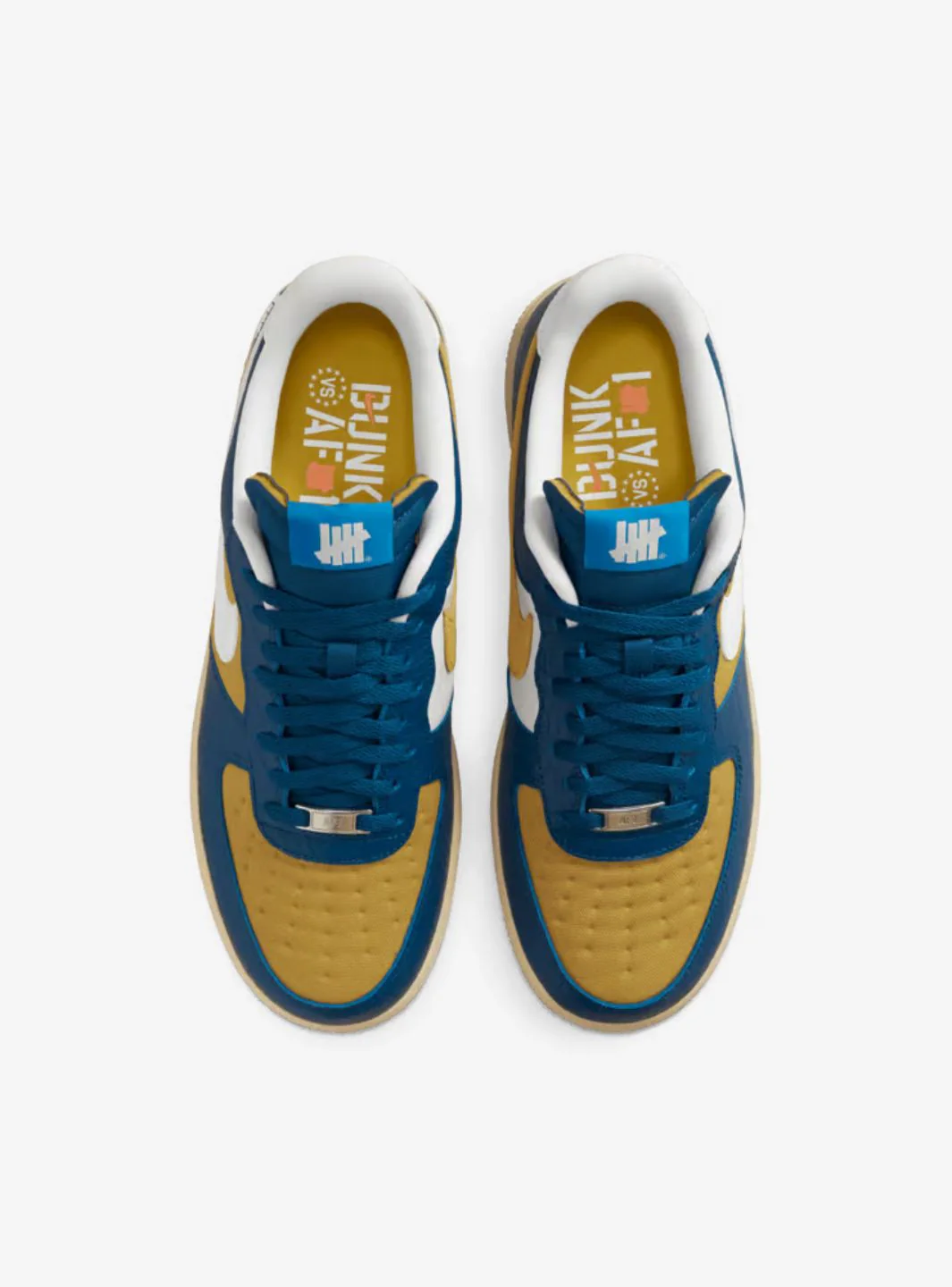Nike Air Force 1 Low SP Undefeated 5 On It Blue Yellow Croc - Image 4