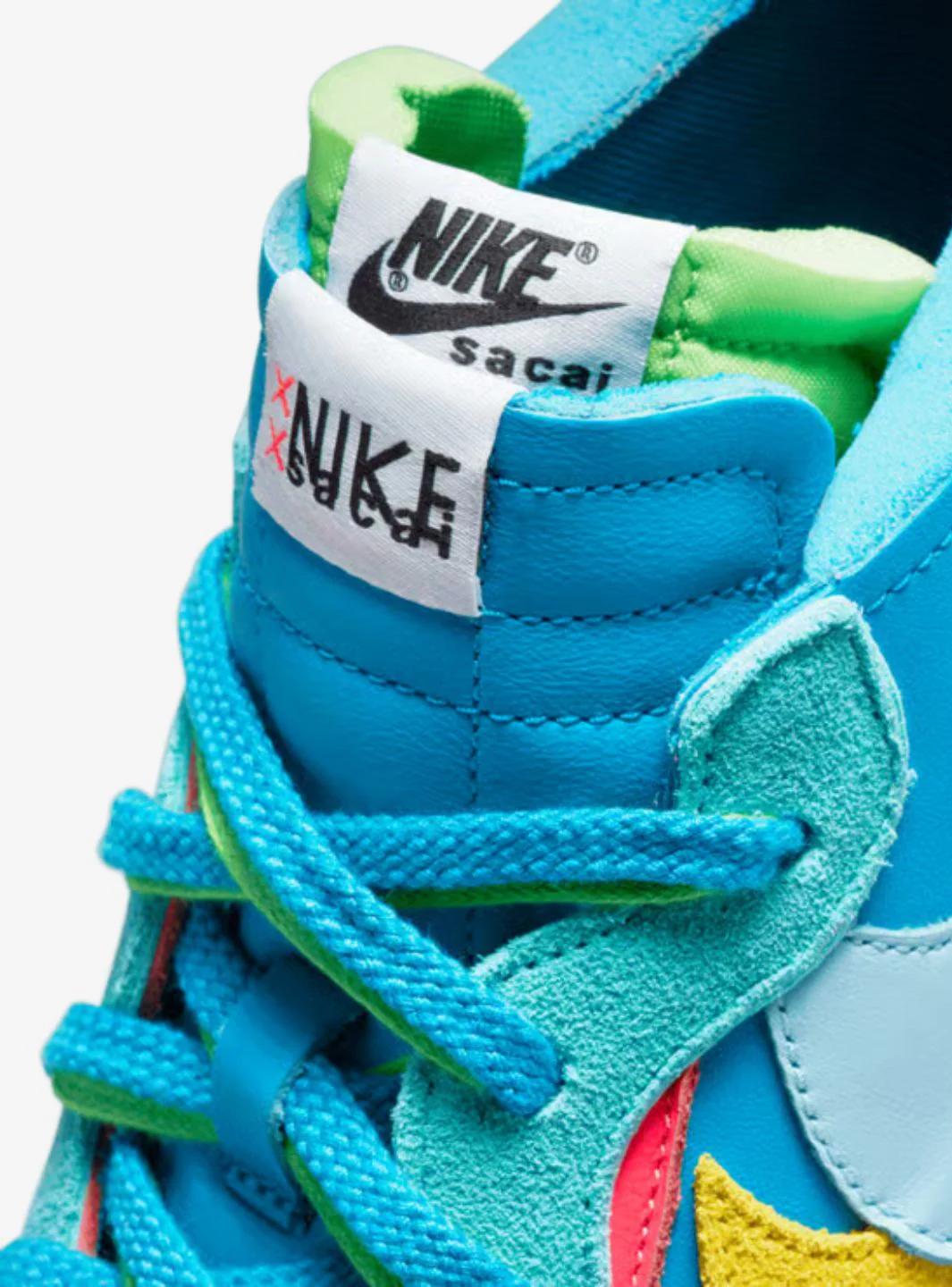 Nike Blazer Low Sacai KAWS Neptune Blue - Image 7