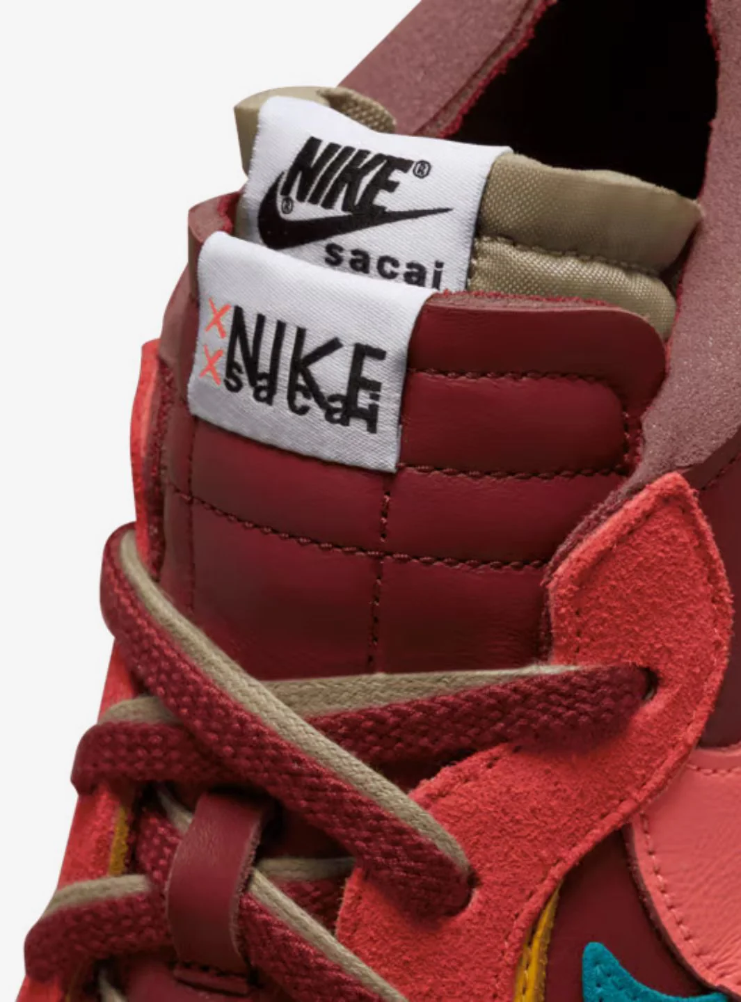 Nike Blazer Low Sacai KAWS Red - Image 8