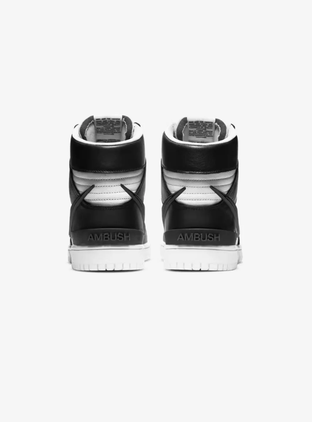 Nike Dunk High AMBUSH Black White - Image 6