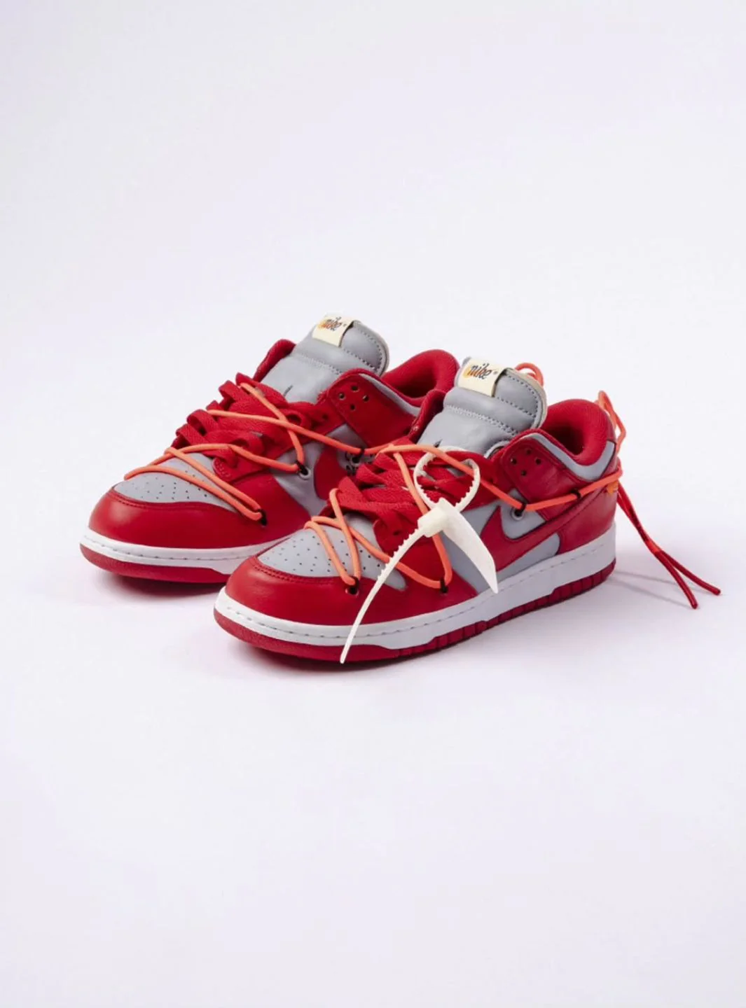 Nike Dunk Low Off-White University Red - Image 5