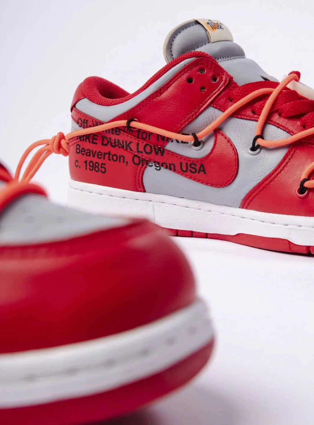 Nike Dunk Low Off-White University Red - Image 7