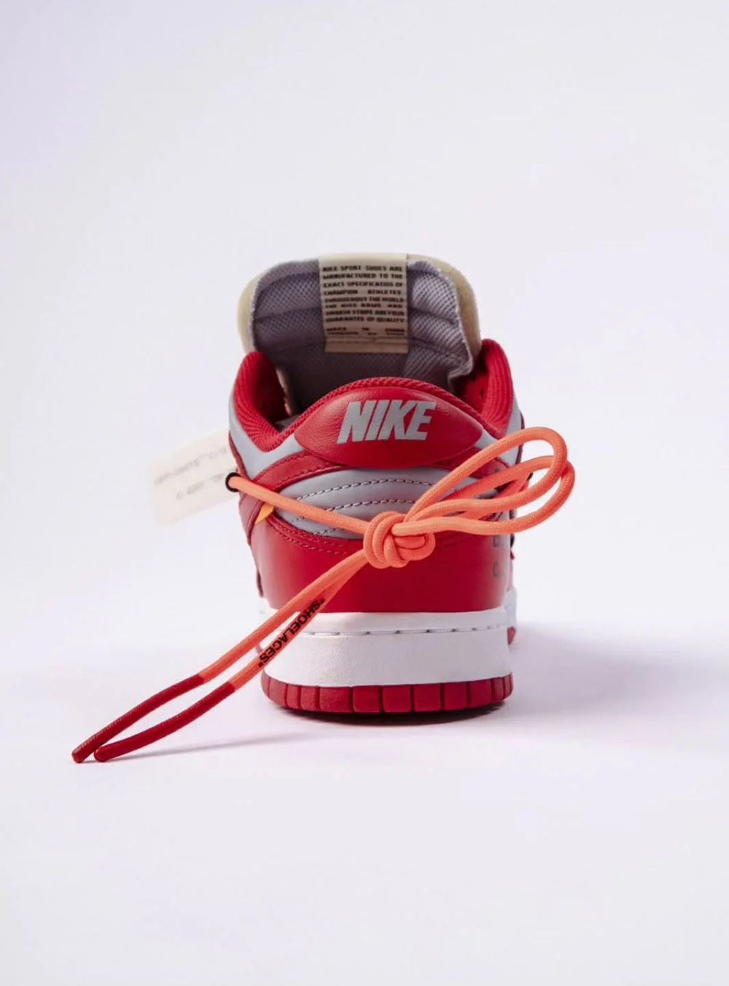 Nike Dunk Low Off-White University Red - Image 8