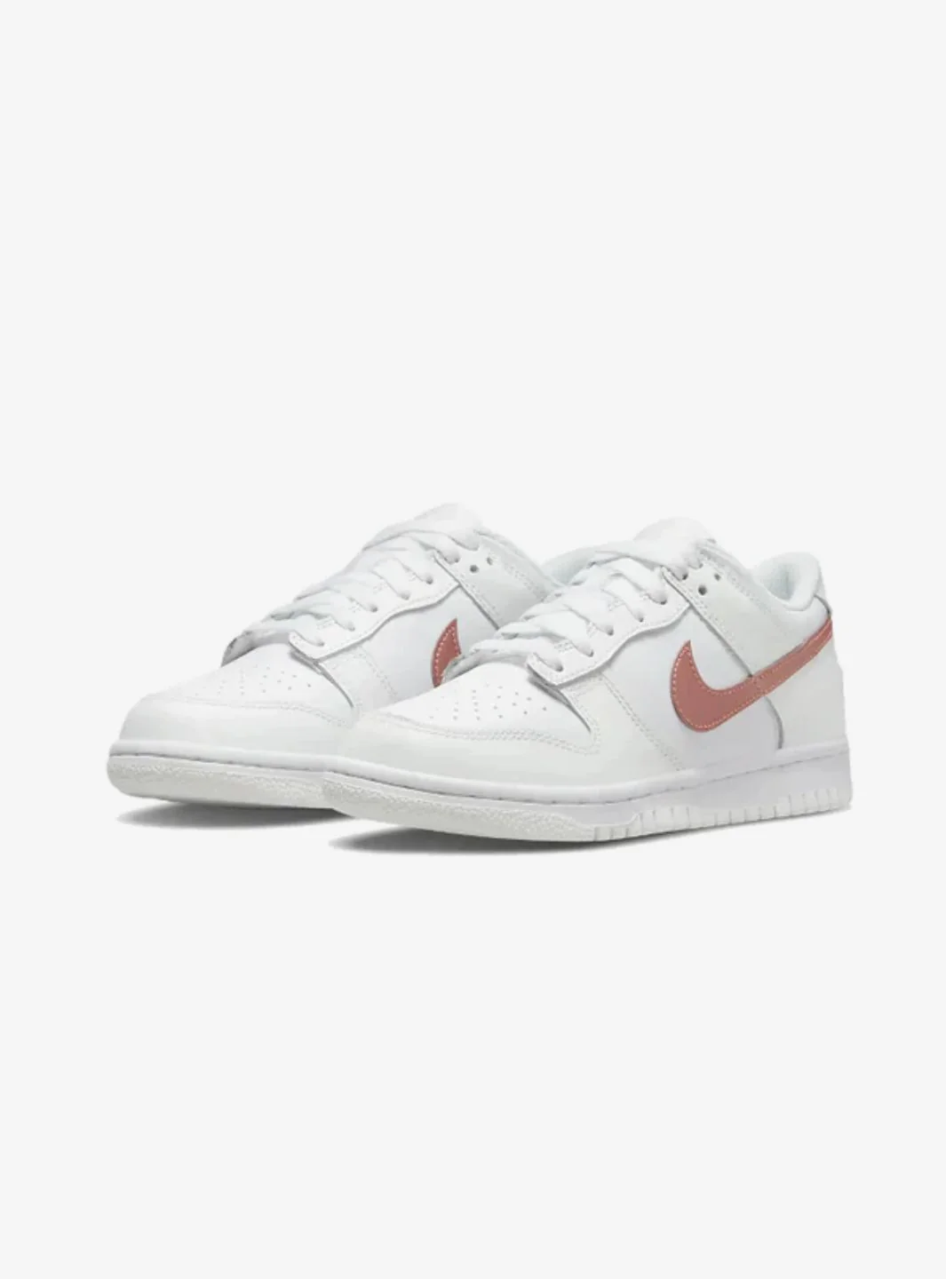 Nike Dunk Low White Pink (GS) - Image 2