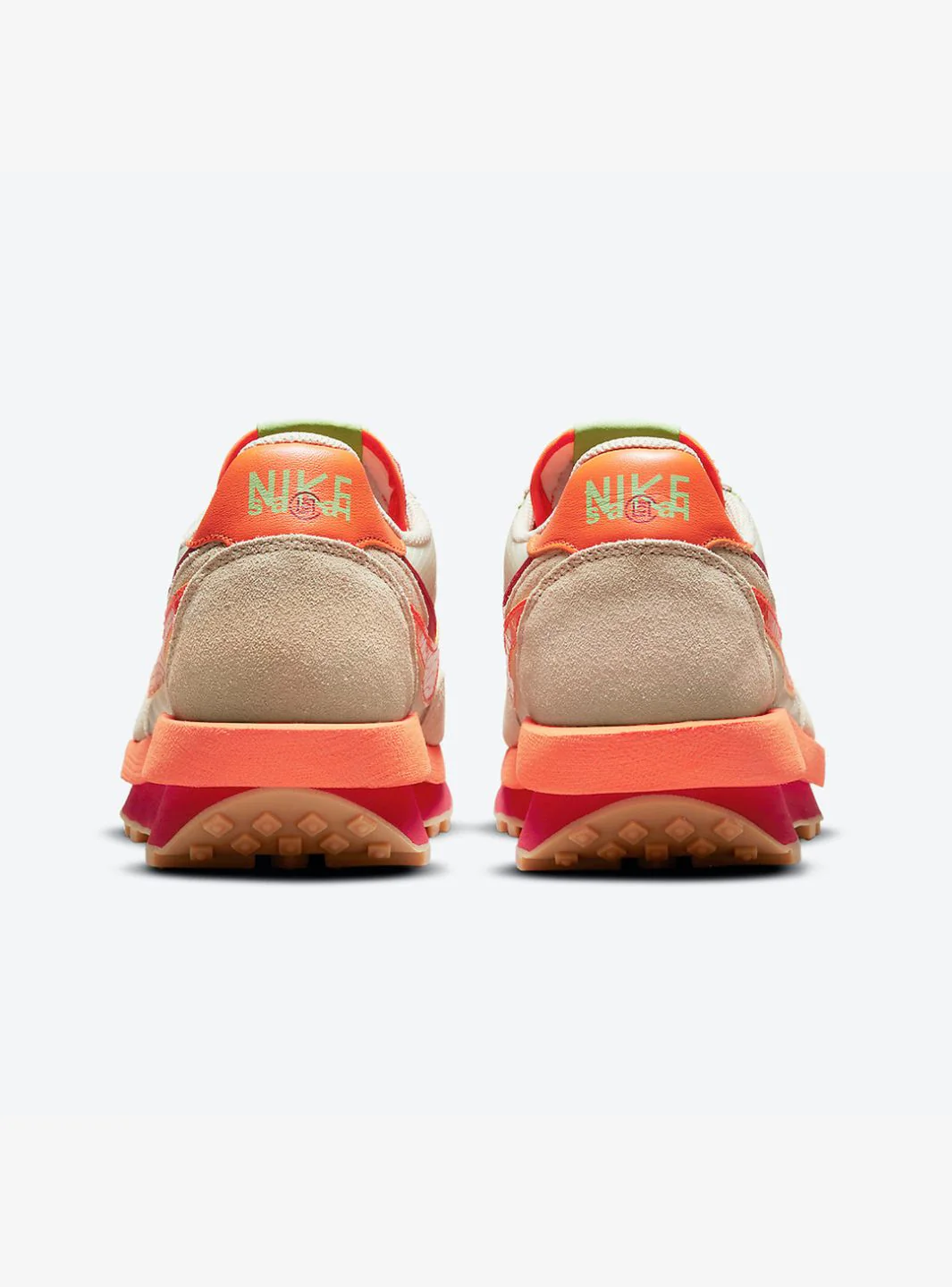 Nike LD Waffle Sacai CLOT Kiss of Death Net Orange Blaze - Image 6