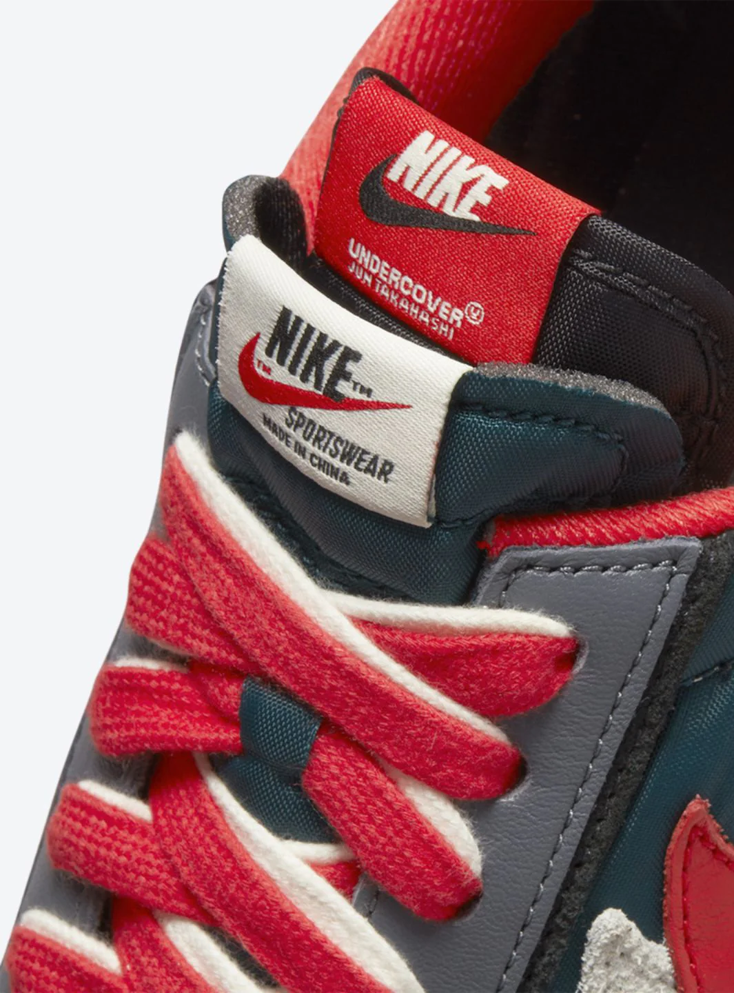 Nike LD Waffle Sacai Undercover Midnight Spruce University Red - Image 7