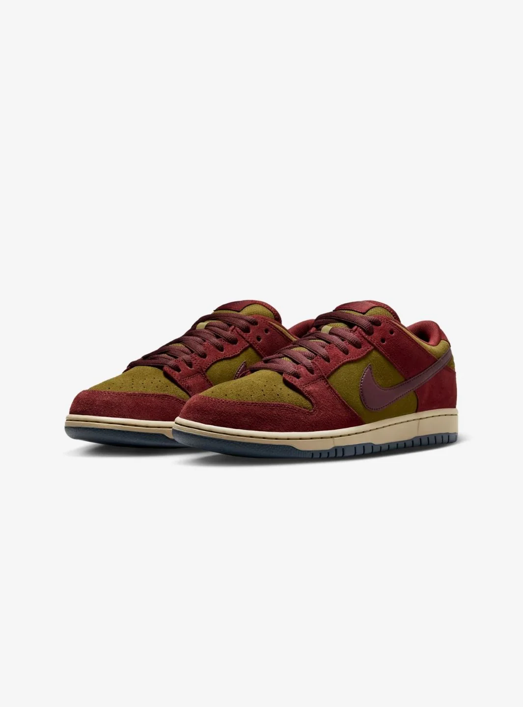 Nike SB Dunk Low Dark Team Red Olive Flak - Image 2