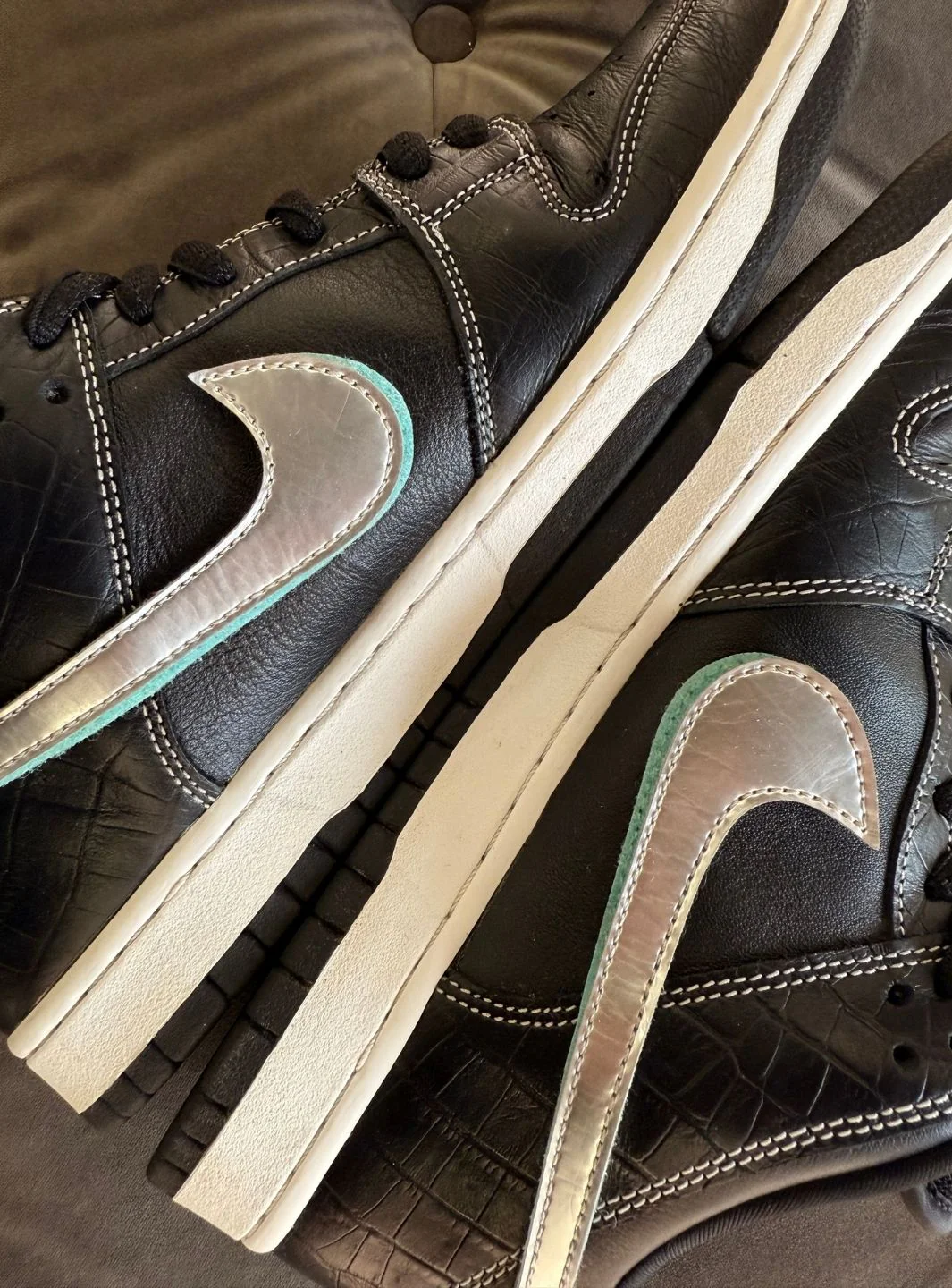 Nike SB Dunk Low Diamond Supply Co. Black Diamond - Usato 9/10 - Image 10