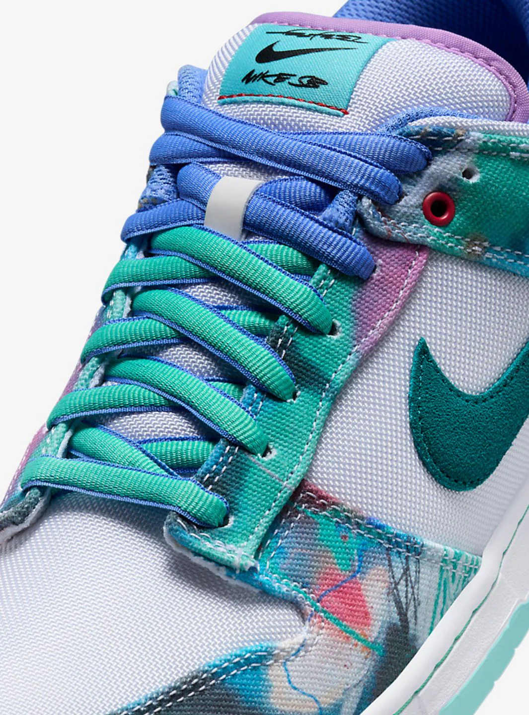Nike SB Dunk Low Futura Laboratories Bleached Aqua - Image 3