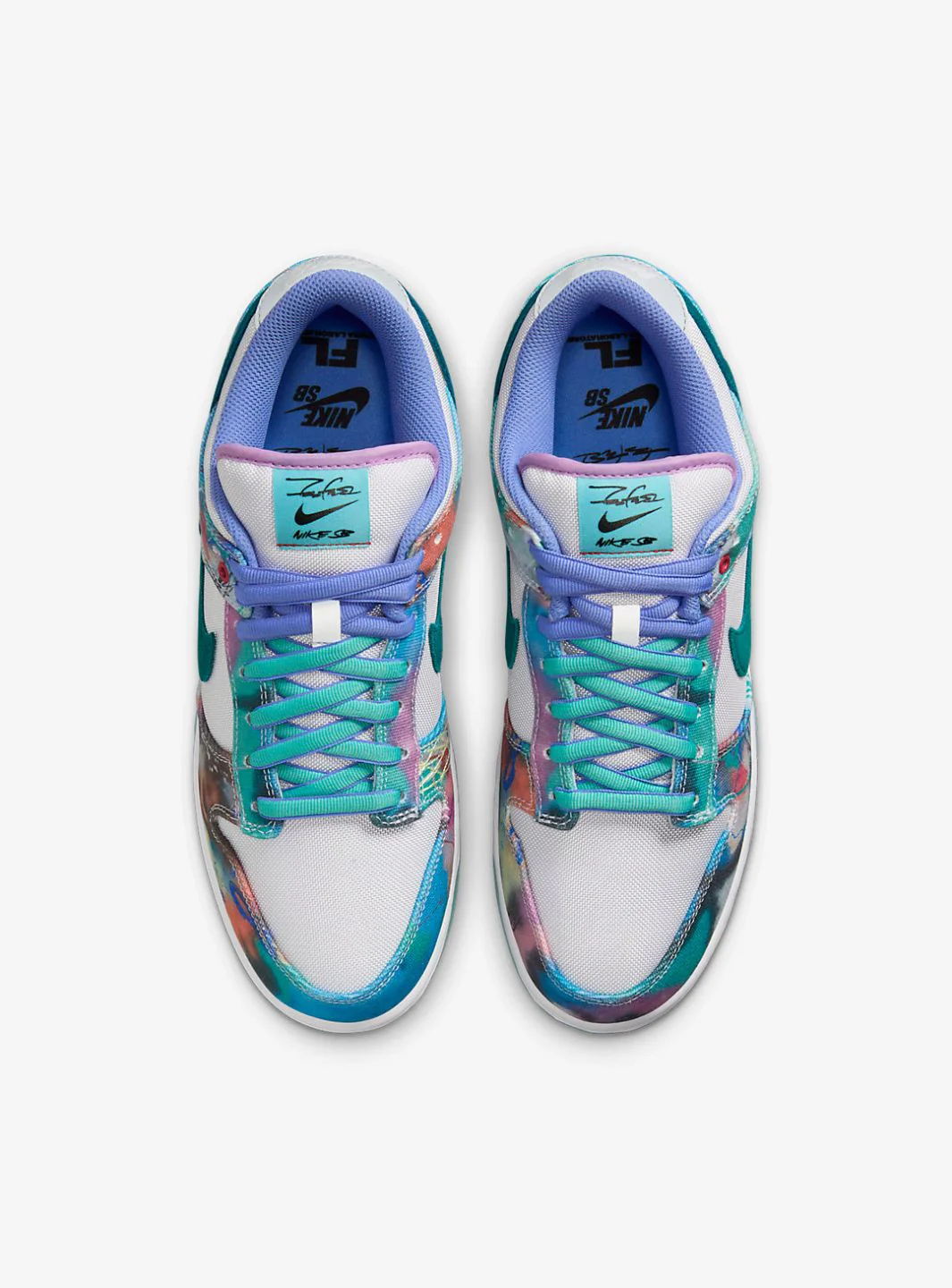Nike SB Dunk Low Futura Laboratories Bleached Aqua - Image 4