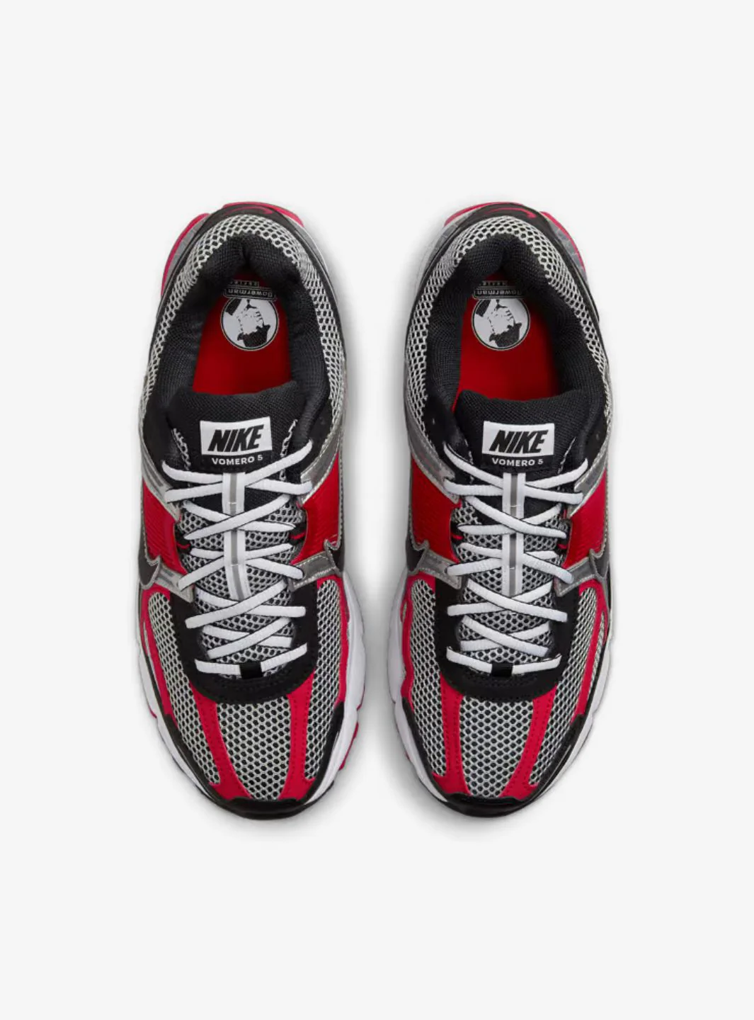 Nike Zoom Vomero 5 Metallic Silver University Red - Image 4