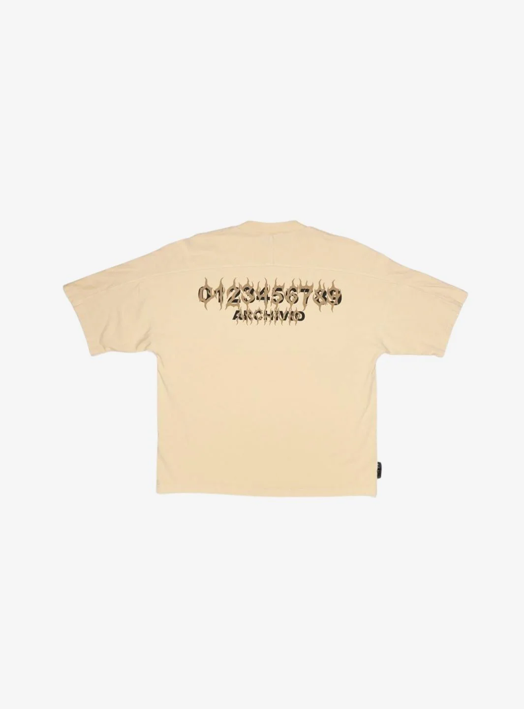 Numeri Archivio Oversize Light T-Shirt Cream - Image 2
